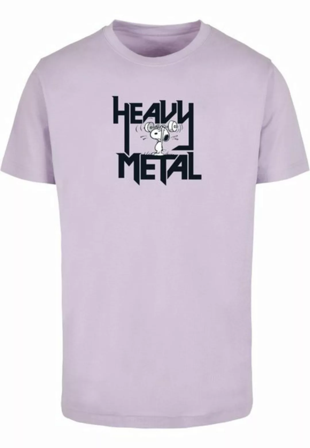 Merchcode T-Shirt Merchcode Herren Peanuts - Heavy Metal T-Shirt Round Neck günstig online kaufen