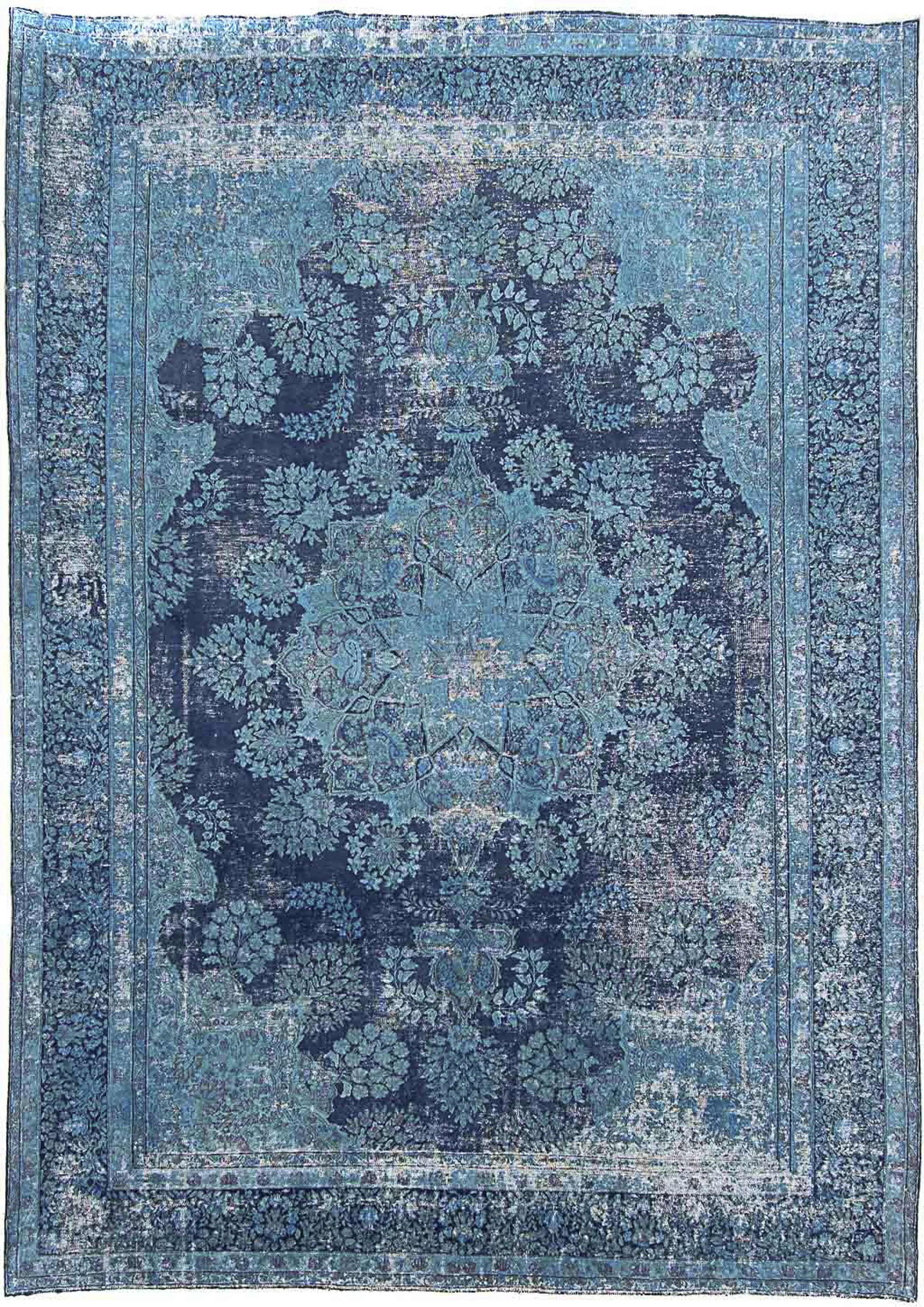 morgenland Teppich »Vintage - 333 x 258 cm - blau«, rechteckig, Wohnzimmer, günstig online kaufen