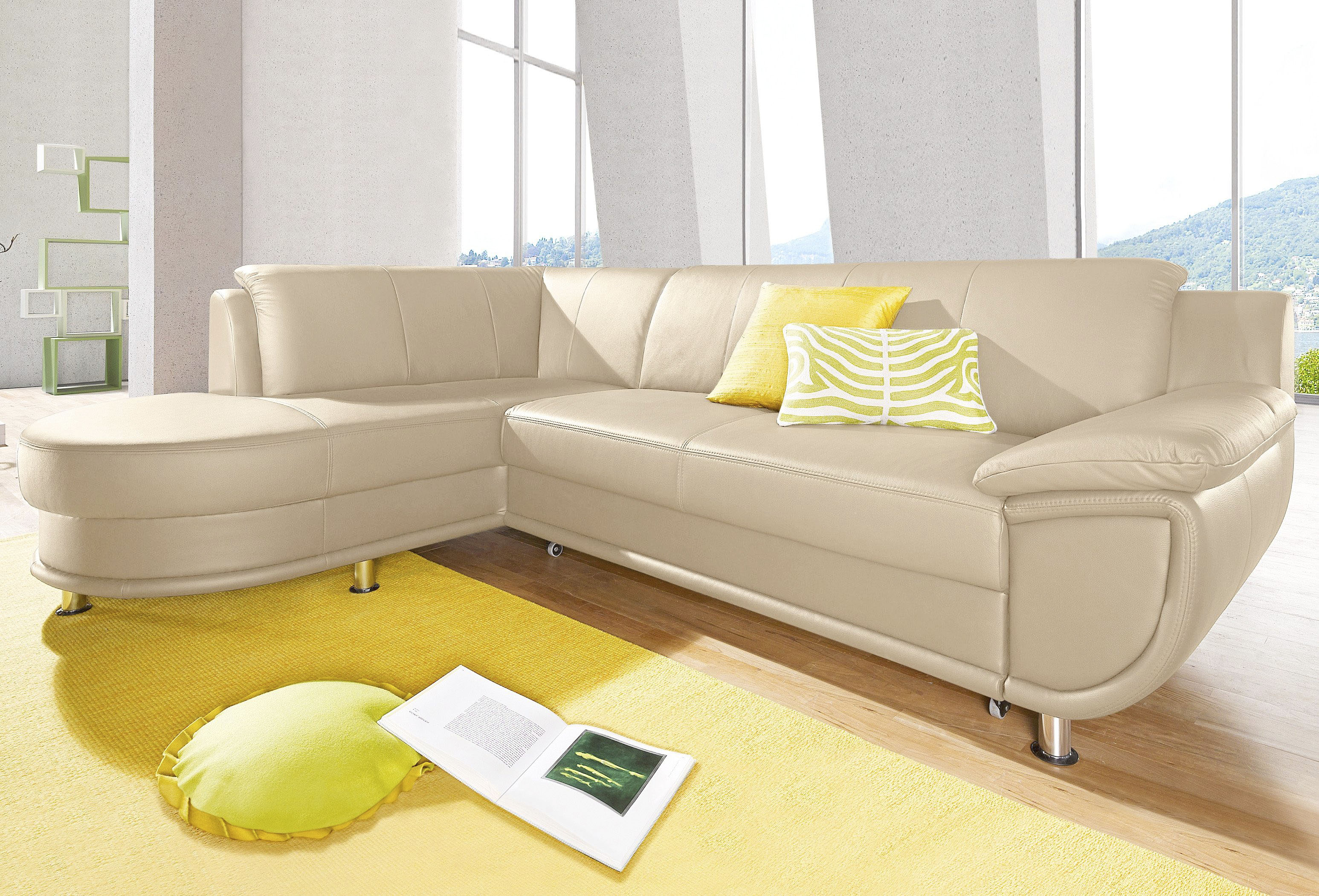 TRENDMANUFAKTUR Ecksofa »Rondo, zeitlos und elegant, bequem, L-Form«, wahlw günstig online kaufen