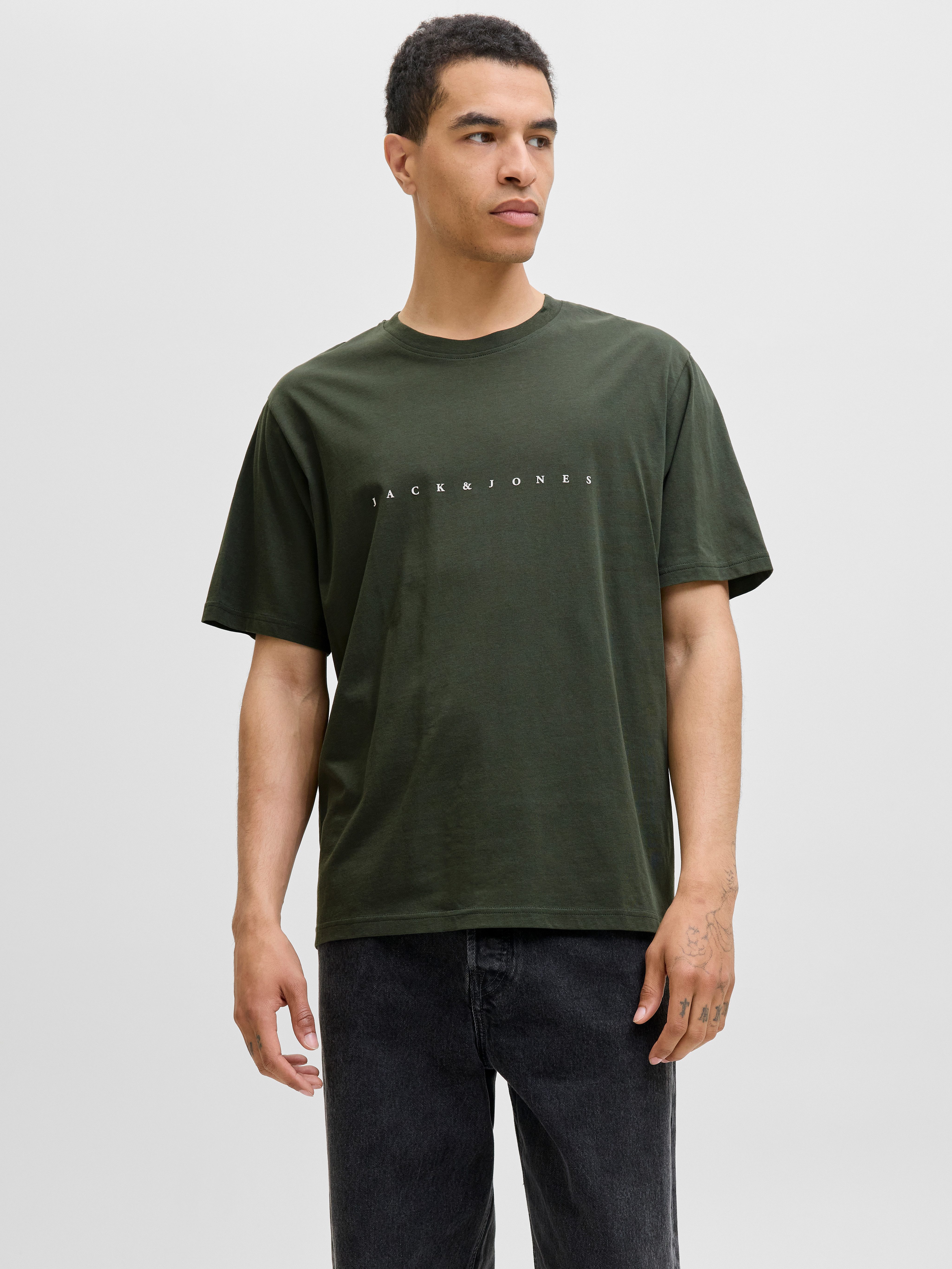 Jack & Jones Rundhalsshirt "JJESTAR mit Pigmentprint und Baumwollgefühl", m günstig online kaufen