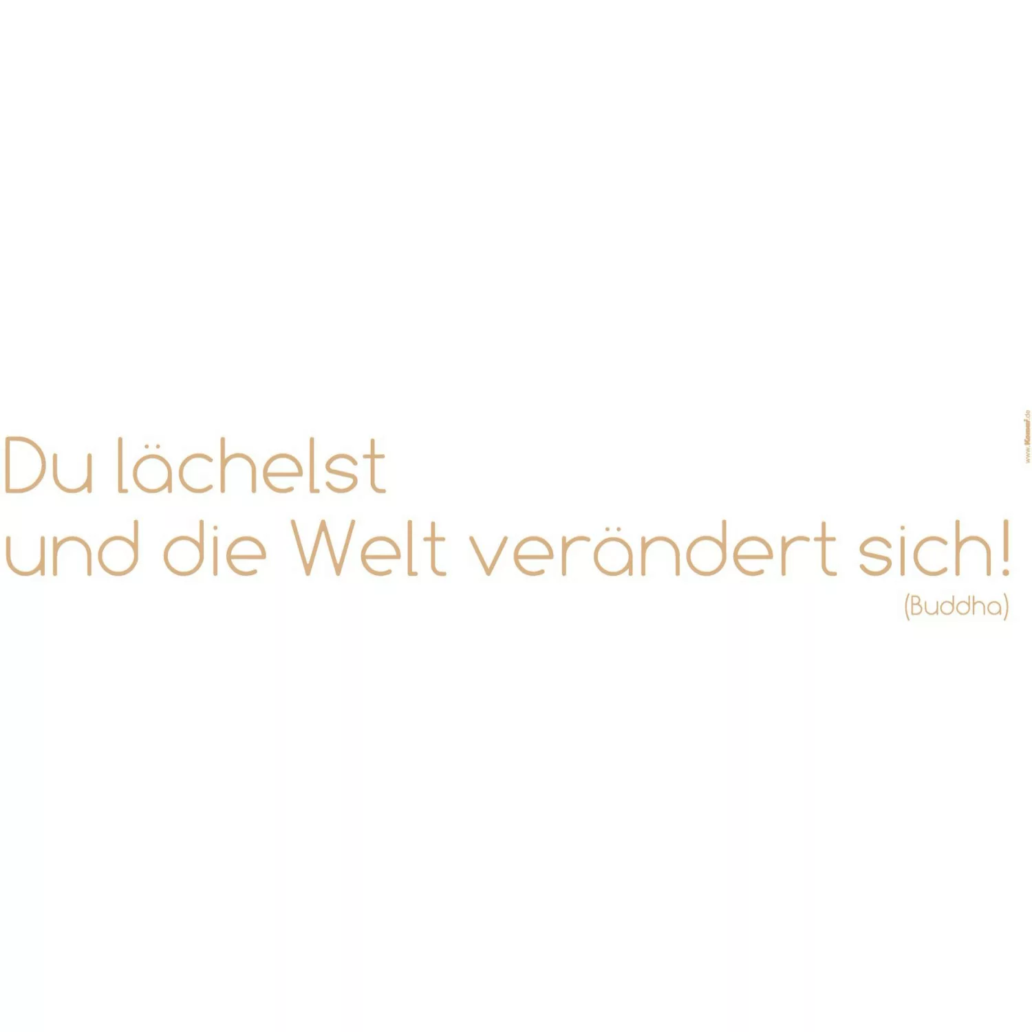 Komar Wandtattoo "Du lächelst", (3 St.), 14x70 cm (Breite x Höhe), selbstkl günstig online kaufen