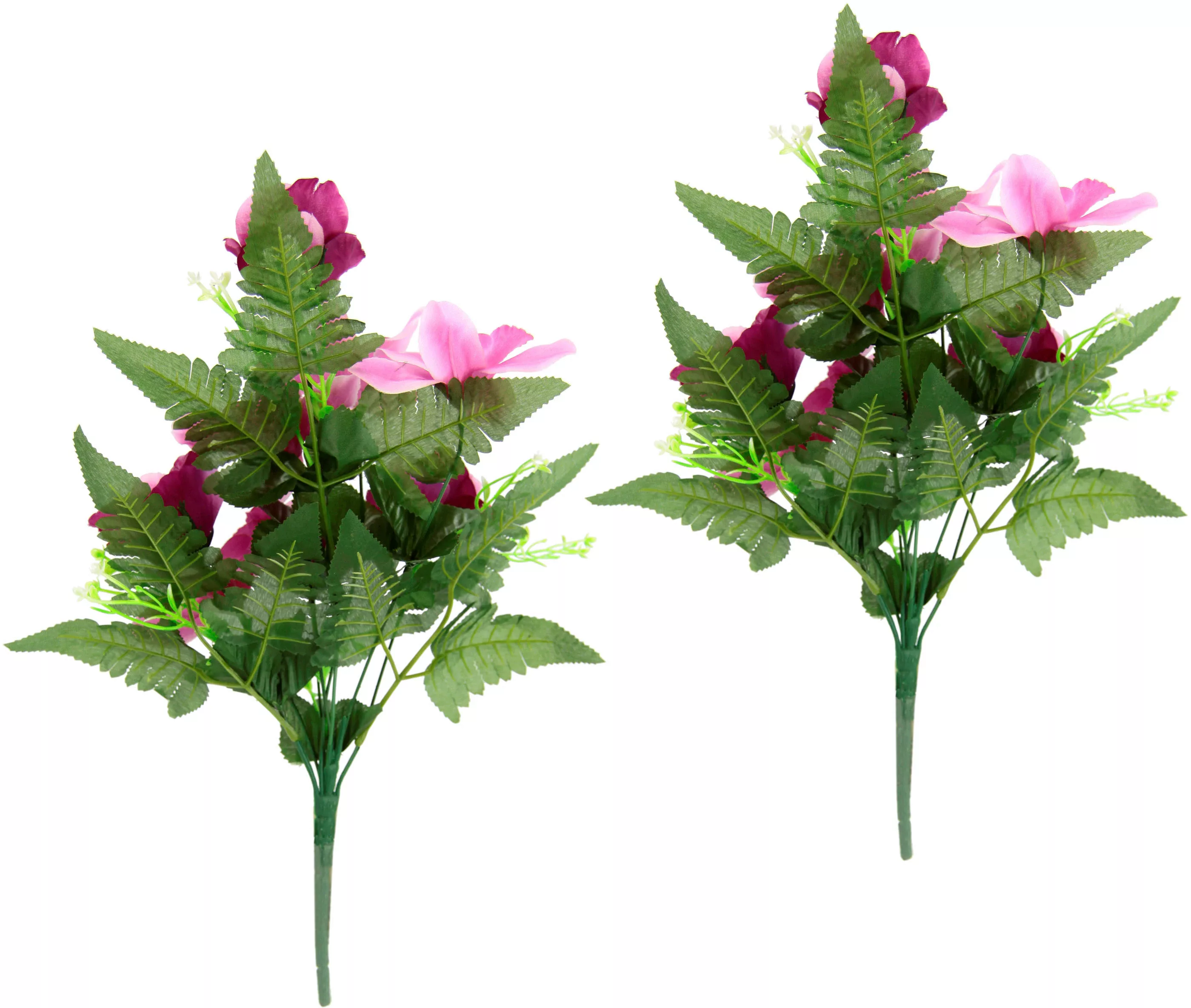 I.GE.A. Kunstblume "Bouquet aus Orchideen und Rosen", 2er Set Kunstblumenst günstig online kaufen
