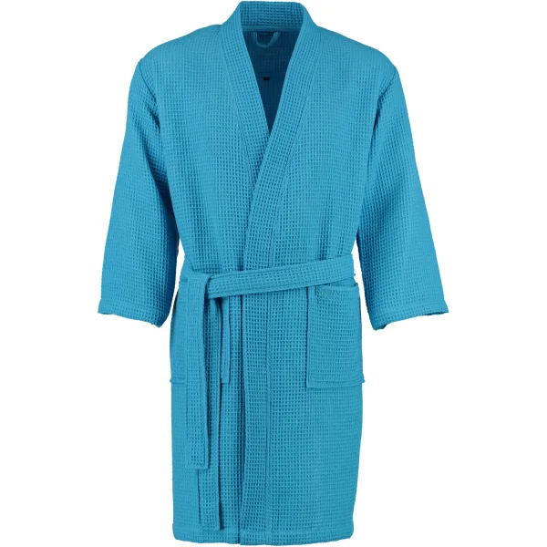 Vossen Bademäntel unisex Kurzmantel Rom - Farbe: turquoise - 5570 - XL günstig online kaufen