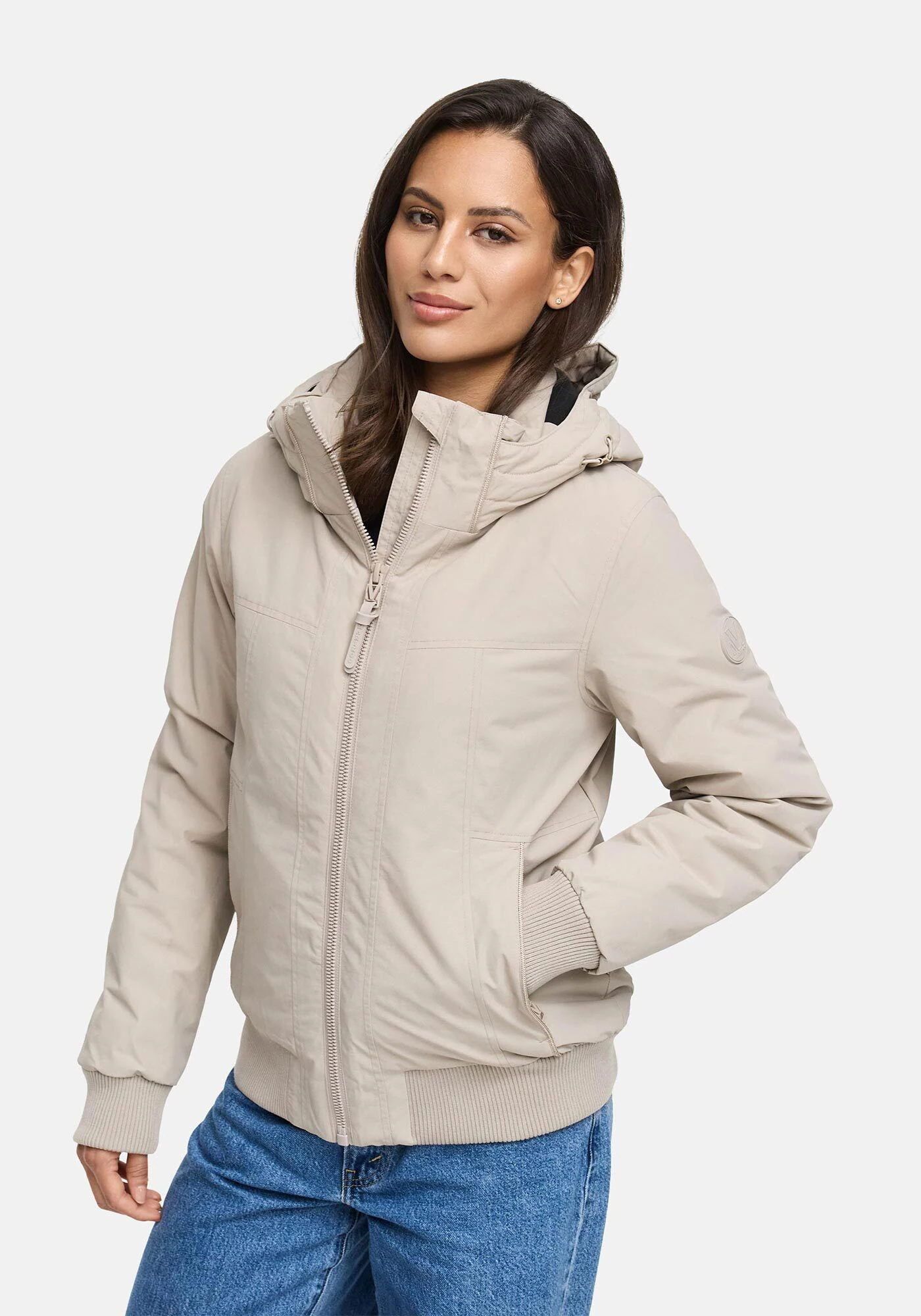 Marikoo Winterjacke "Mooni 16", Gefütterte Winterjacke mit Kapuze und Korde günstig online kaufen