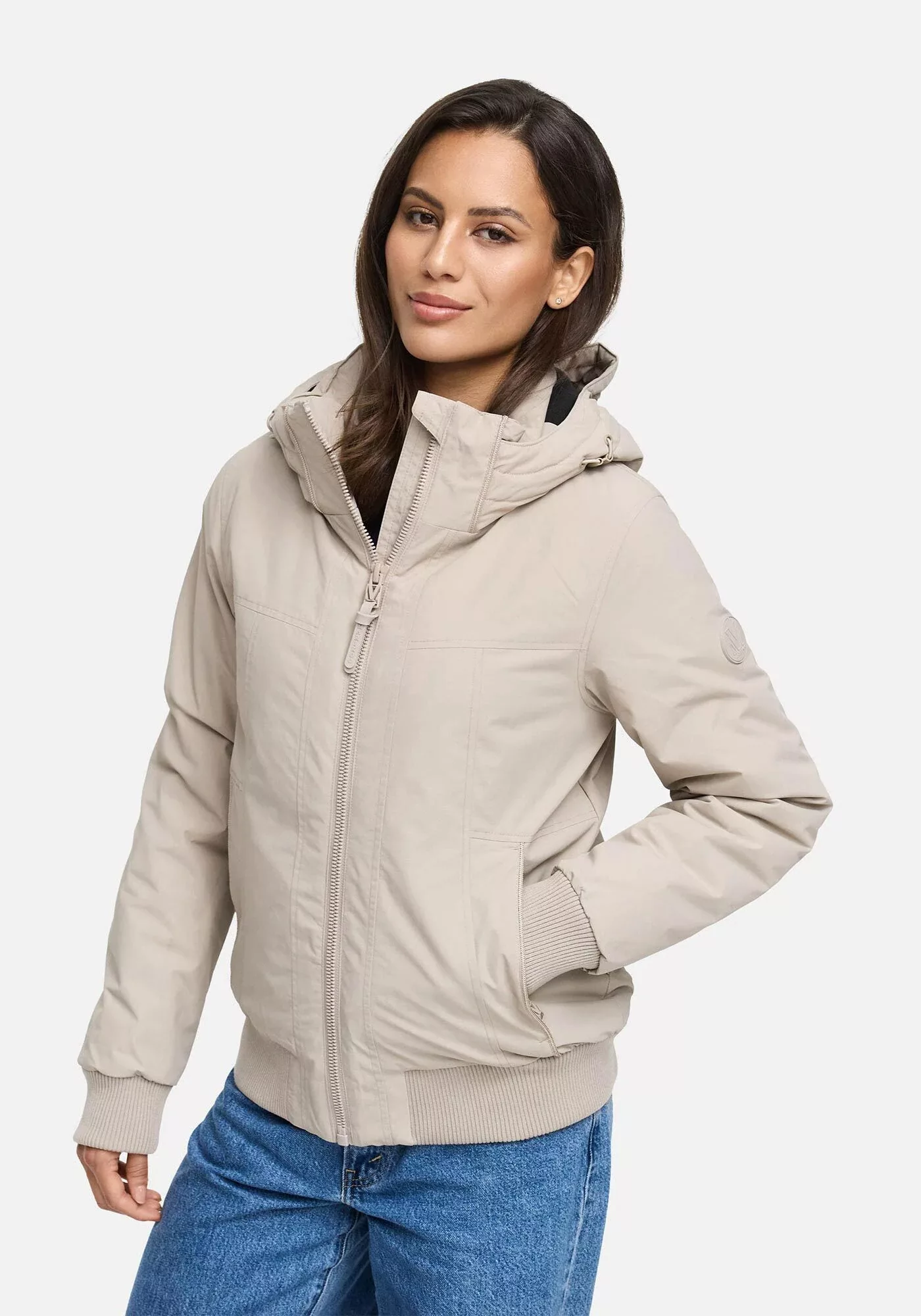 Marikoo Winterjacke "Mooni 16", Gefütterte Winterjacke mit Kapuze und Korde günstig online kaufen