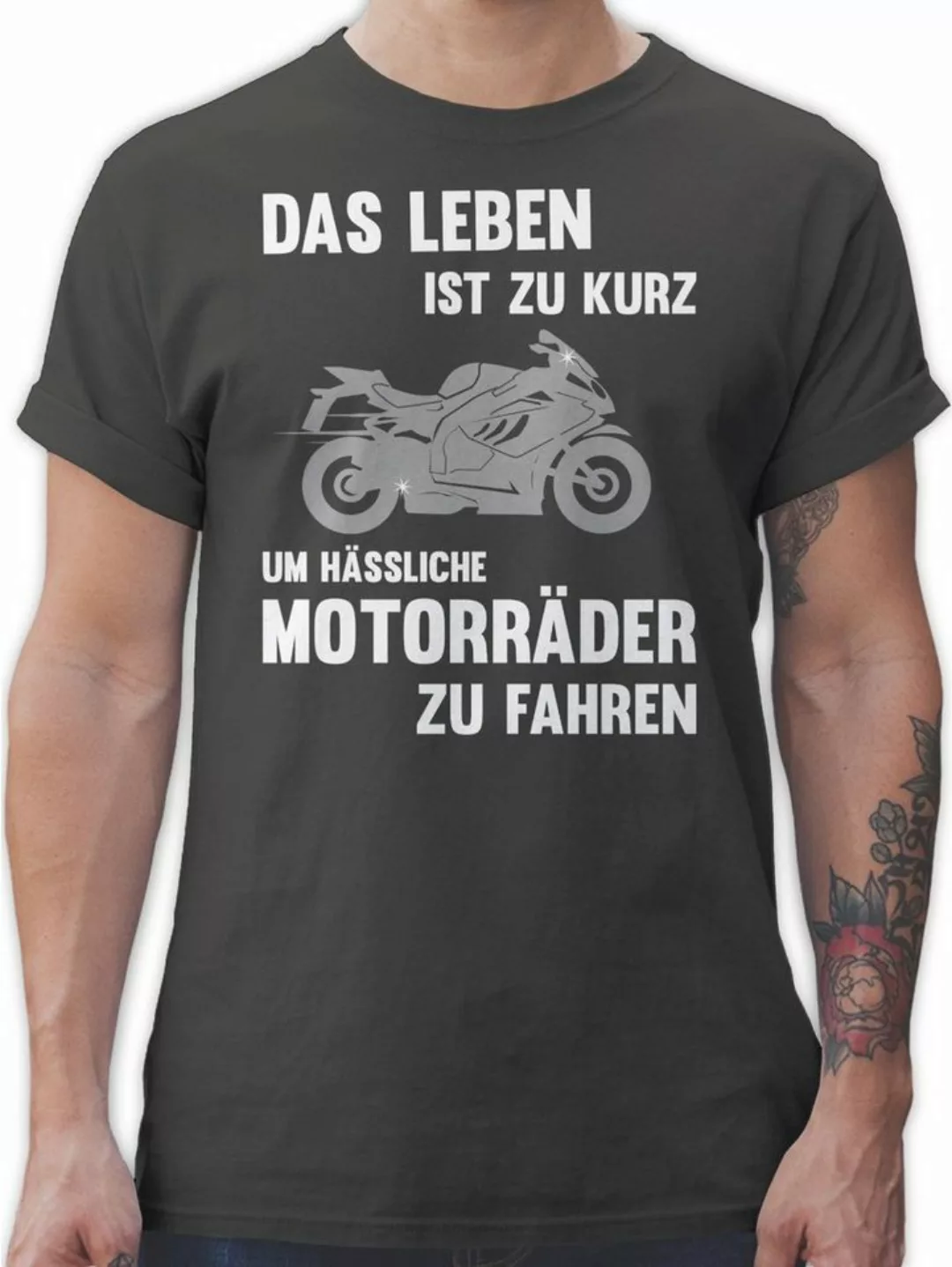 Shirtracer T-Shirt Das Leben ist zu kurz um hässliche Motorräder zu fahren günstig online kaufen