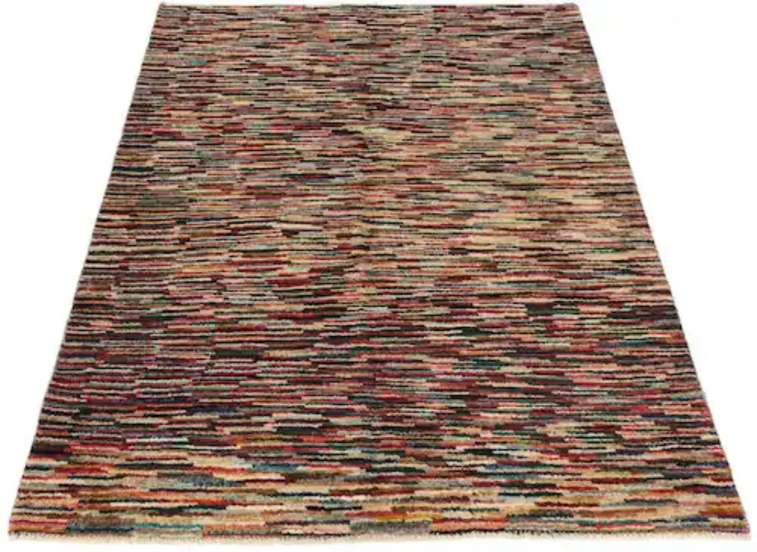 morgenland Wollteppich »Streifen Multicolore 173 x 132 cm«, rechteckig günstig online kaufen
