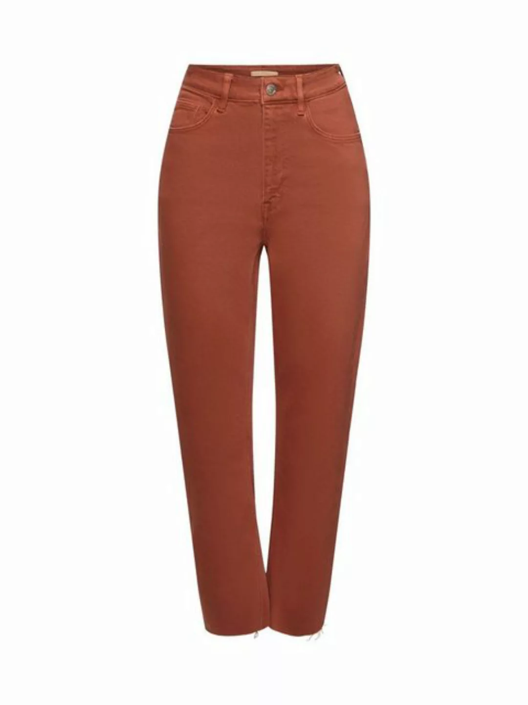 edc by Esprit 7/8-Hose Cropped-Hose mit Fransensaum günstig online kaufen