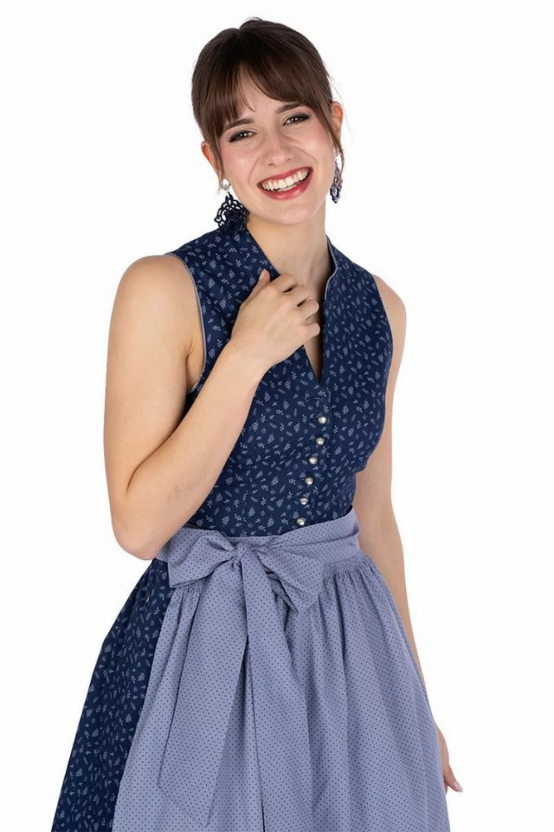 MarJo Dirndl Retro Dirndl 2tlg. - MIRIAM - marine/taubenblau günstig online kaufen