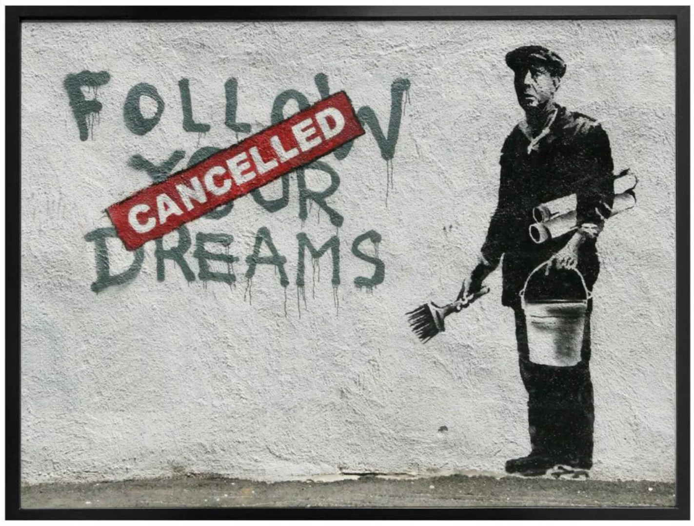 Wall-Art Poster "Graffiti Bilder Follow your dreams", Schriftzug, (1 St.), günstig online kaufen
