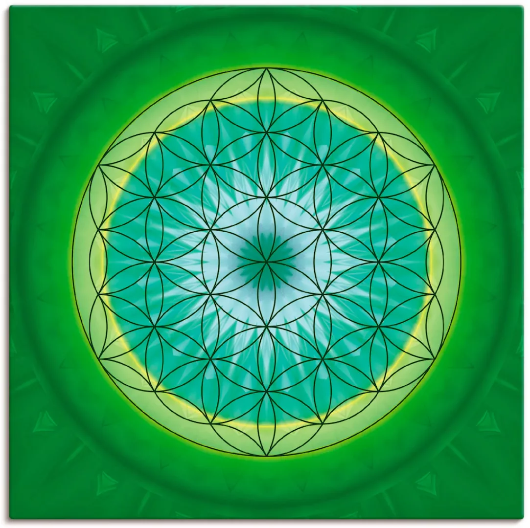Artland Leinwandbild »Blume des Lebens 3«, Muster, (1 St.), auf Keilrahmen günstig online kaufen