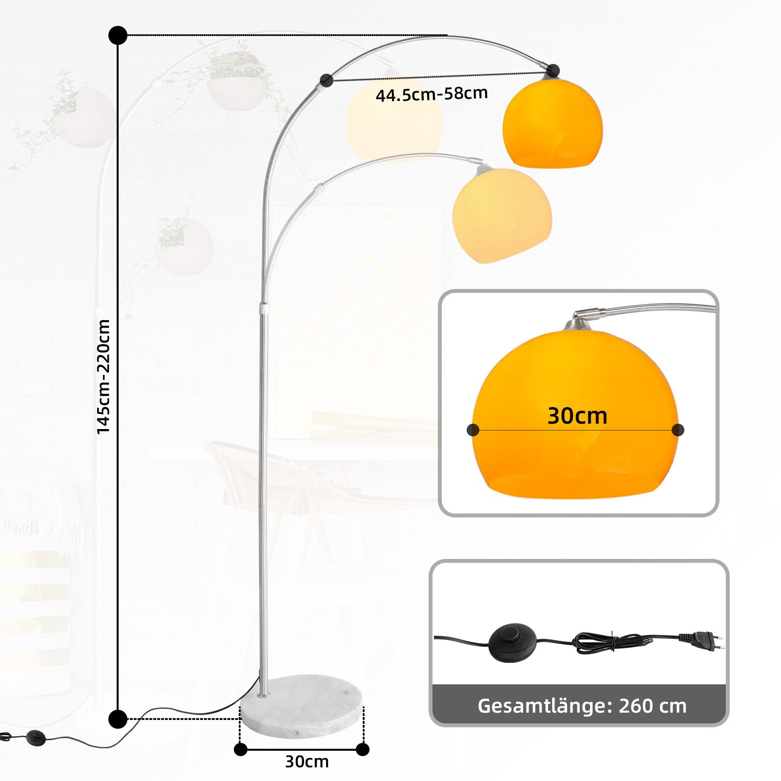 CCLIFE Bogenlampen Bogenlampe Stehlampe LED E27 günstig online kaufen