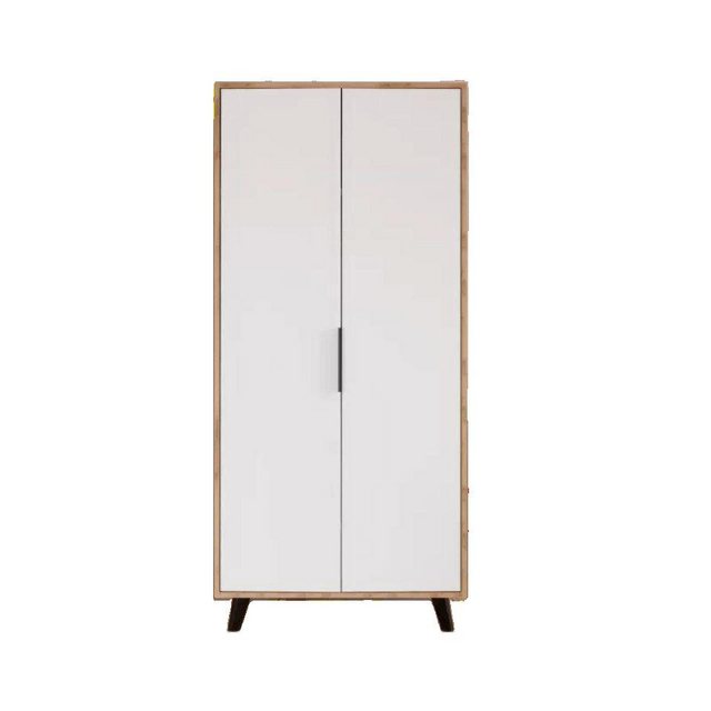 JVmoebel Kleiderschrank Schlafzimmer Kleiderschrank Modern Design Weiß Brau günstig online kaufen