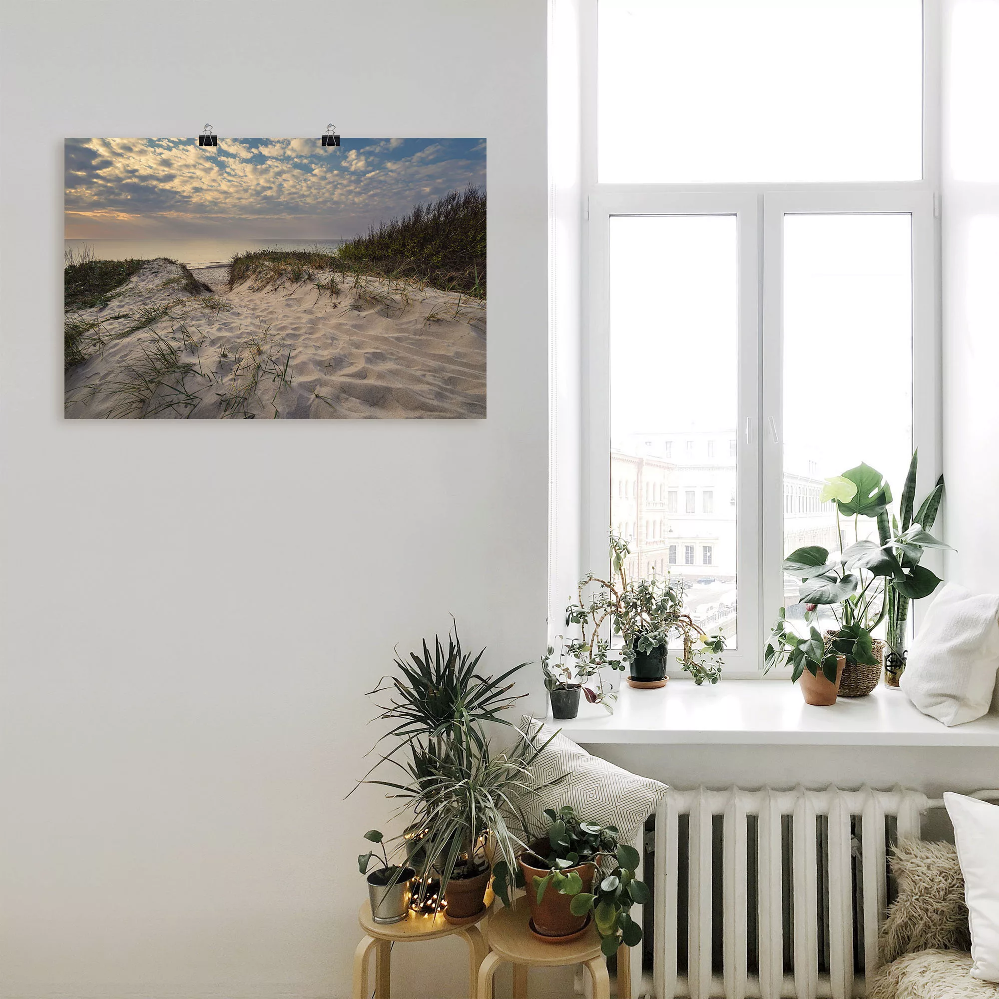 Artland Wandbild "Strand an Küste der Ostsee Graal Müritz", Küstenbilder, ( günstig online kaufen