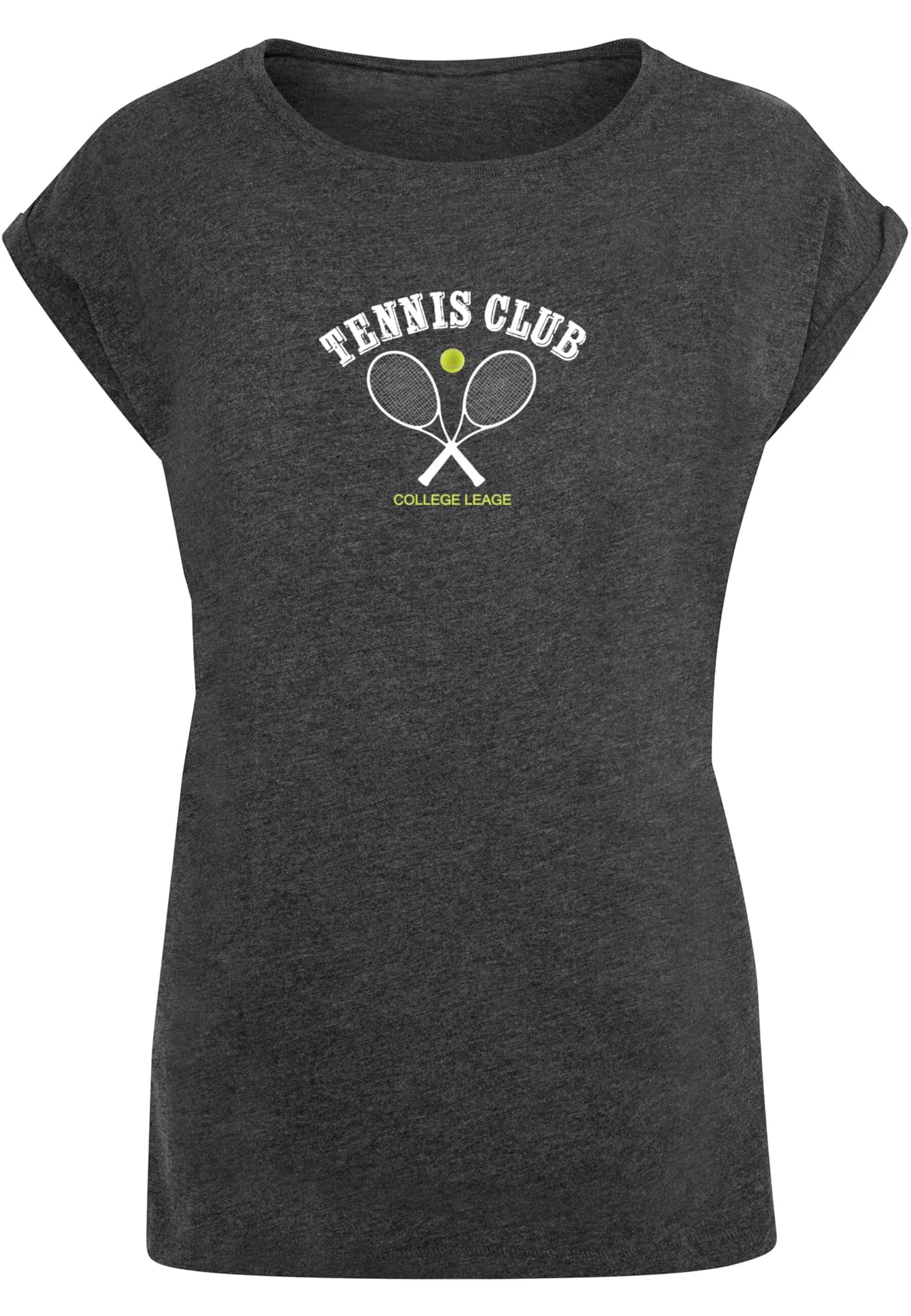 Merchcode T-Shirt "Merchcode Damen Ladies Tennis Club Extended Shoulder Tee günstig online kaufen