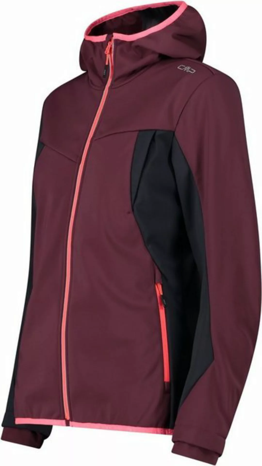 CMP Trekkingjacke WOMAN JACKET FIX HOOD BURGUNDY günstig online kaufen