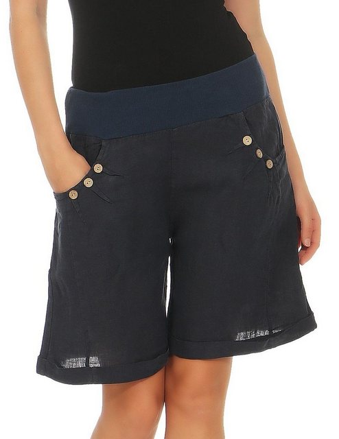 malito more than fashion Leinenhose 8024 Bermuda aus Leinen Shorts günstig online kaufen