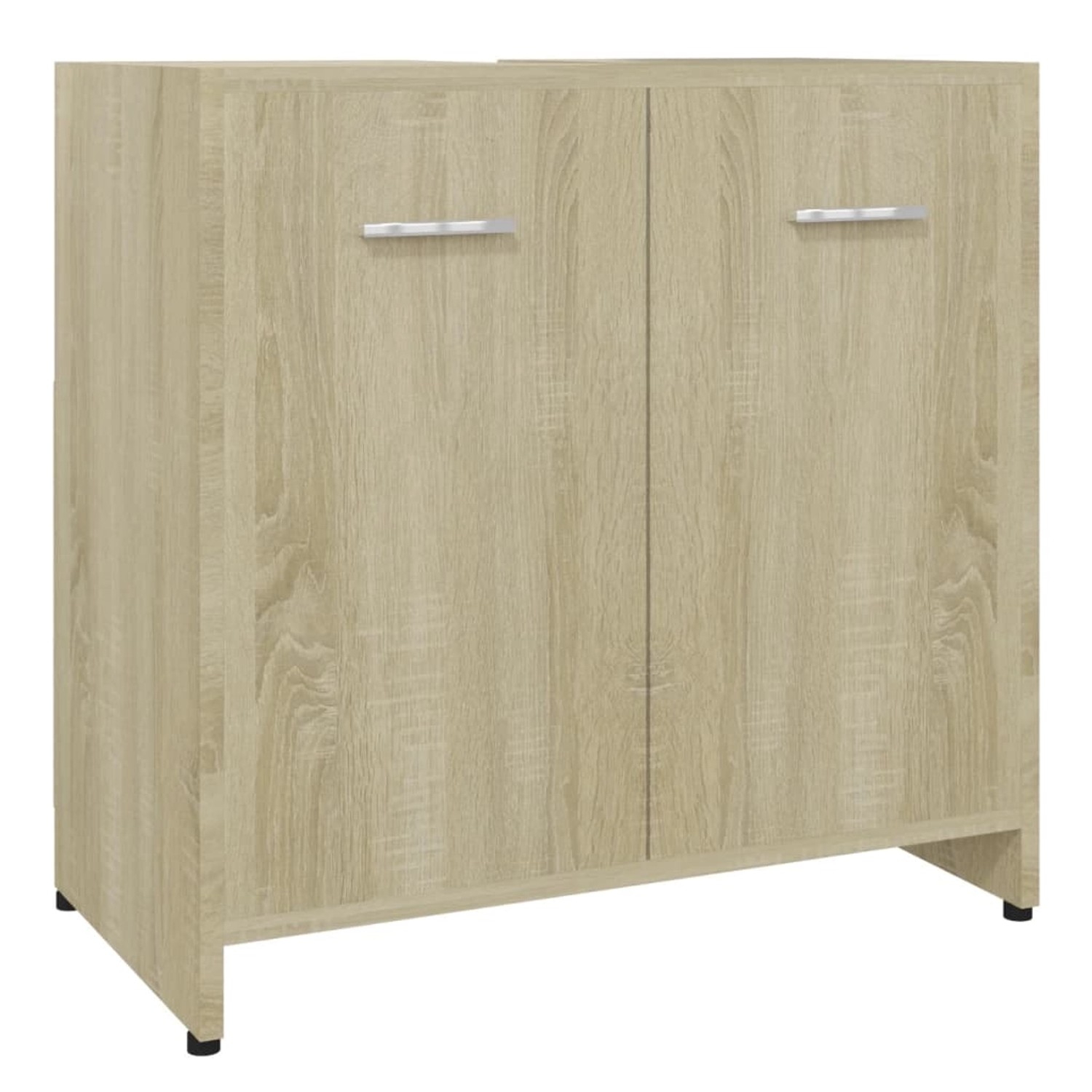 vidaXL Badezimmerschrank Sonoma-Eiche 60x33x61 cm Holzwerkstoff Modell 1 günstig online kaufen