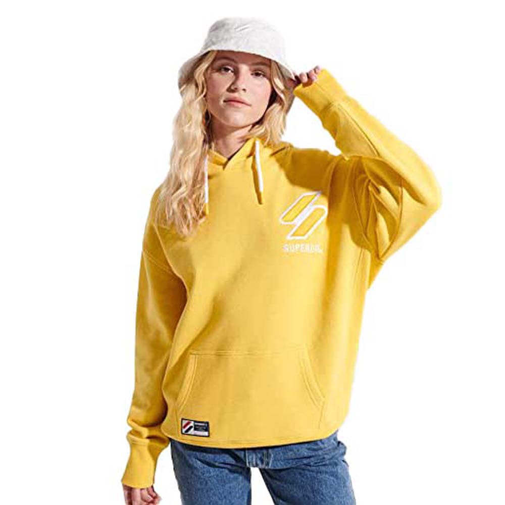 Superdry Code Apq Oversized Kapuzenpullover M-L Nautical Yellow Marl günstig online kaufen