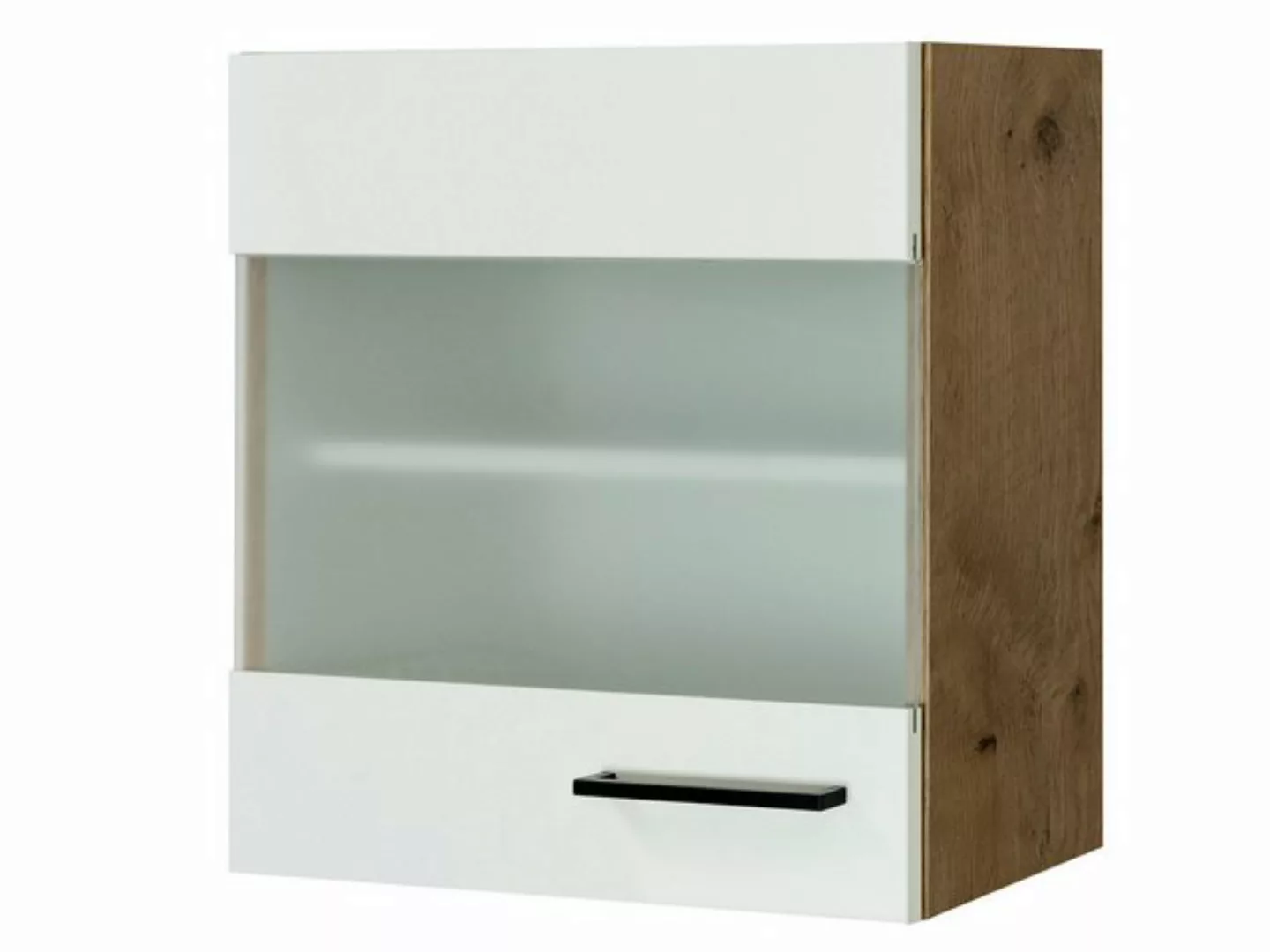 Flex-Well Glashängeschrank Glashängeschrank Küche - 50 cm breit - Magnolia günstig online kaufen