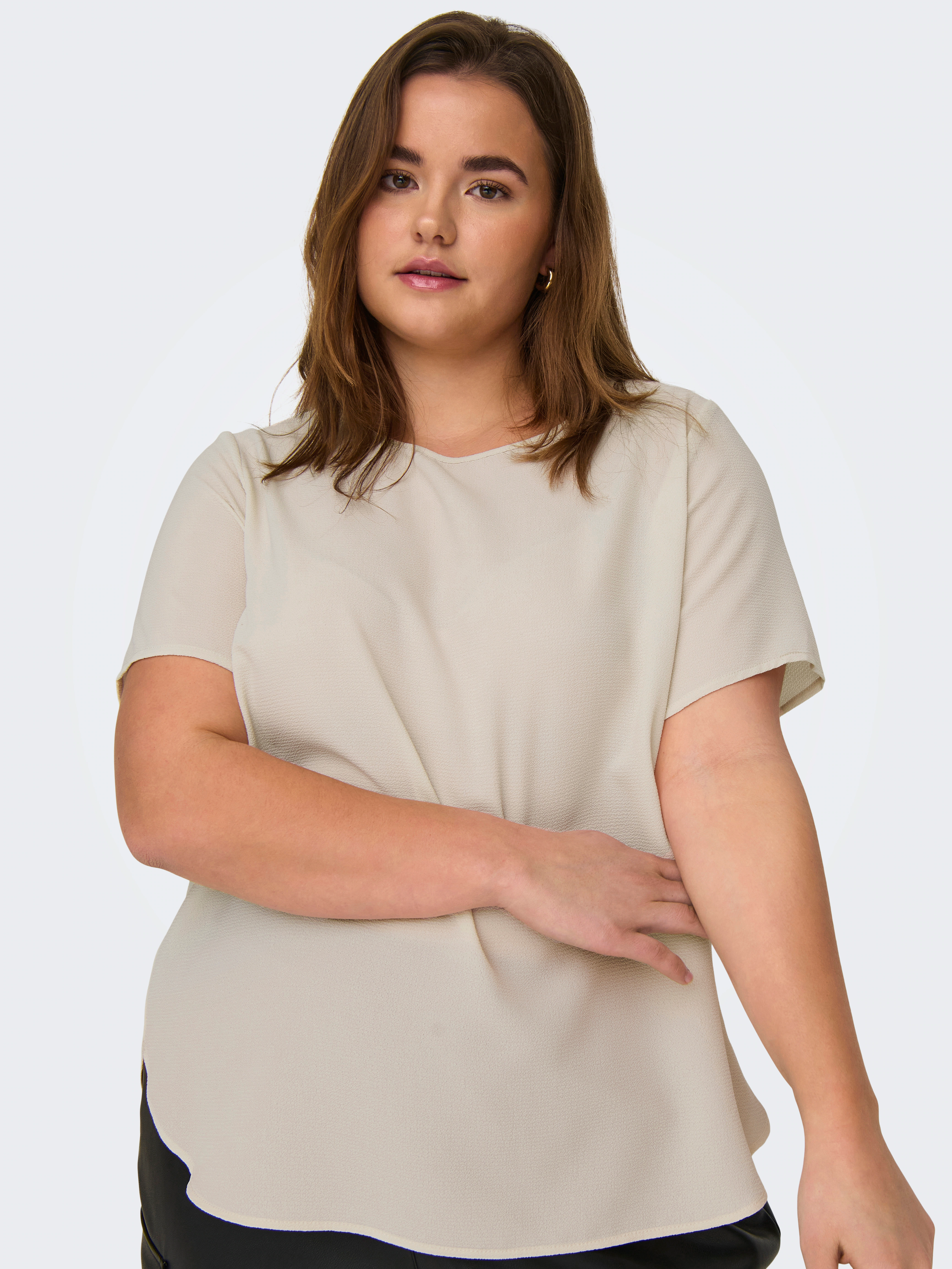 ONLY CARMAKOMA Shirtbluse "CARVICA SS TOP WVN NOOS" günstig online kaufen