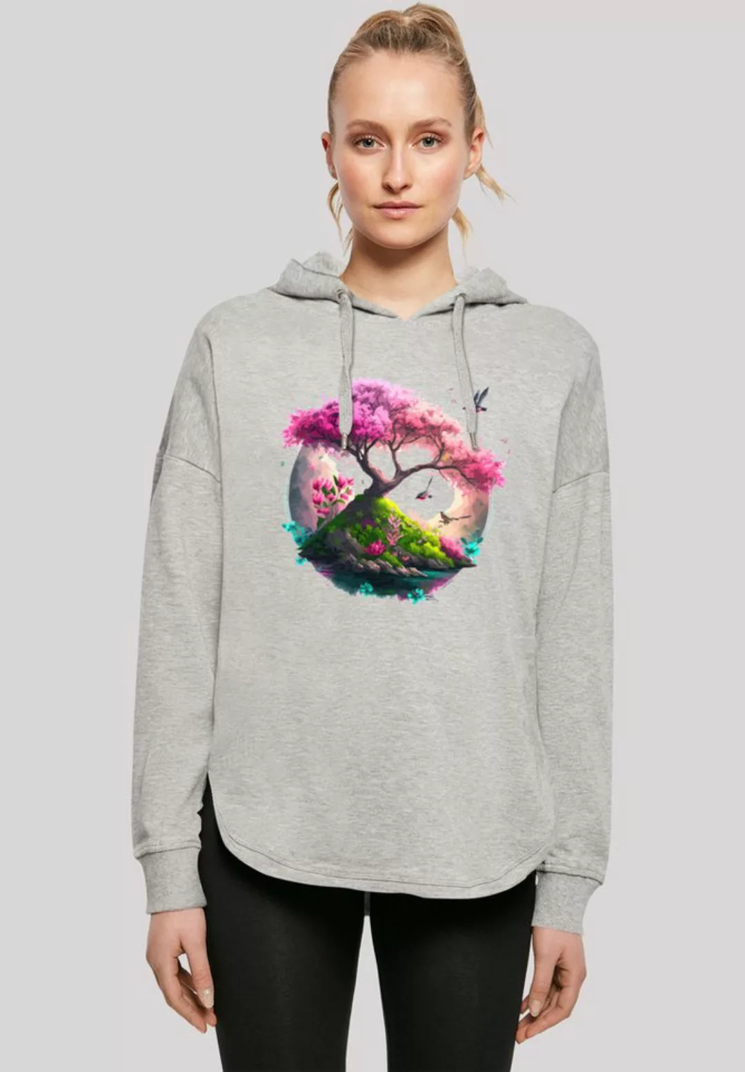 F4NT4STIC Kapuzenpullover Kirschblüten Baum Oversize Hoodie Print günstig online kaufen