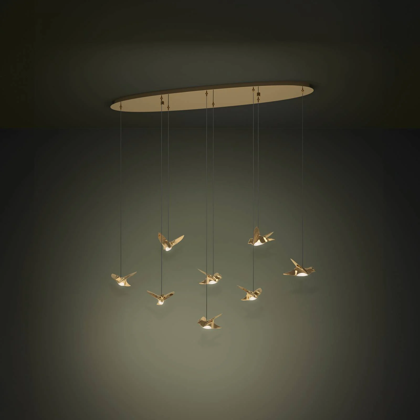 EGLO Stars Of Light LED-Hängelampe Paratebueno messing 8-fl. günstig online kaufen