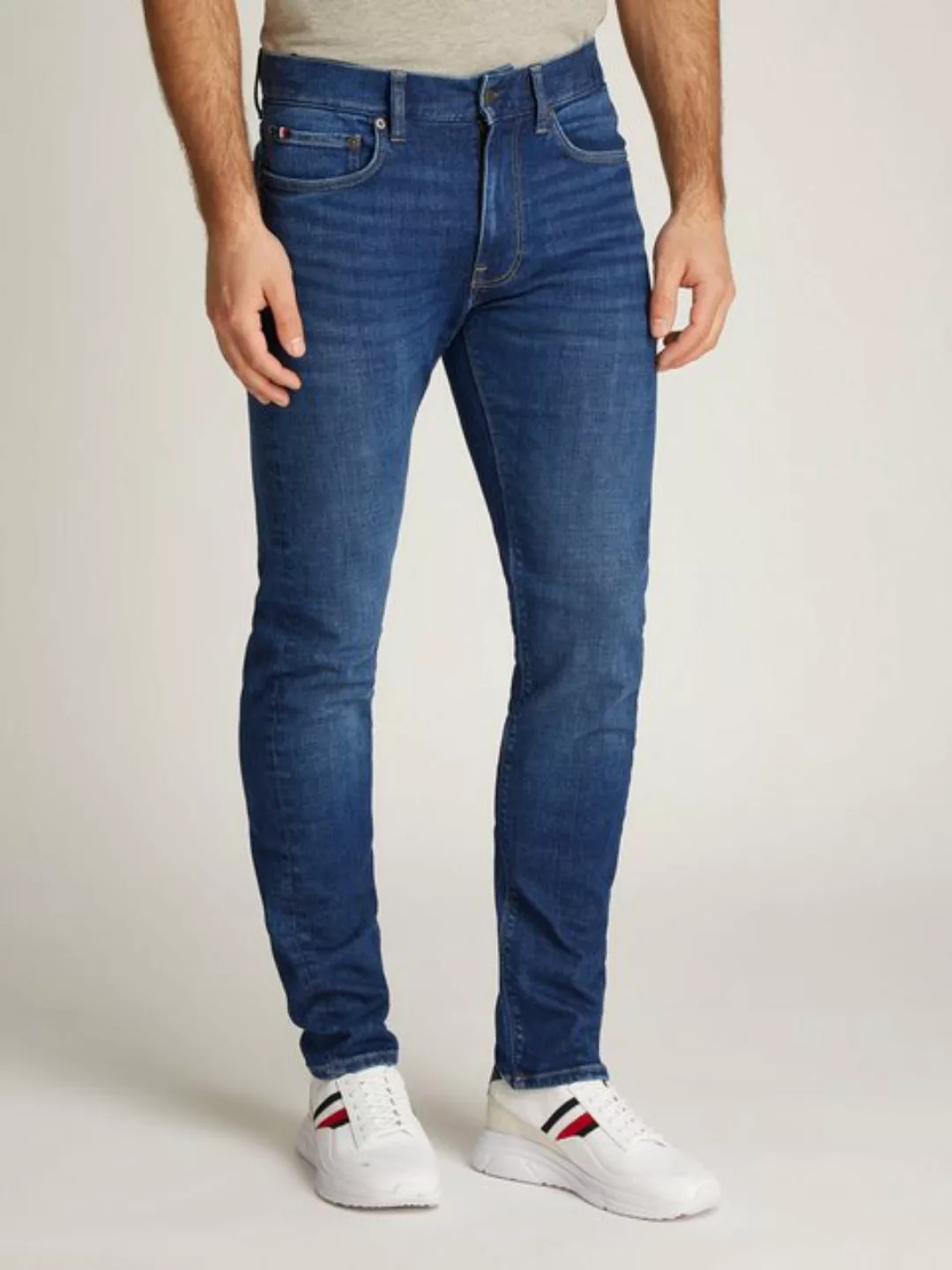 Tommy Hilfiger Slim-fit-Jeans SLIM BLEECKER PSTR TEXAS INDIGO in blauer Was günstig online kaufen