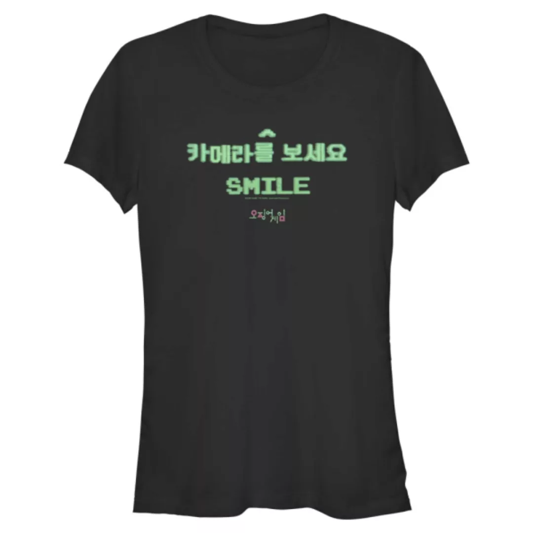 Netflix - Squid Game - Text Smiling Games - Frauen T-Shirt günstig online kaufen