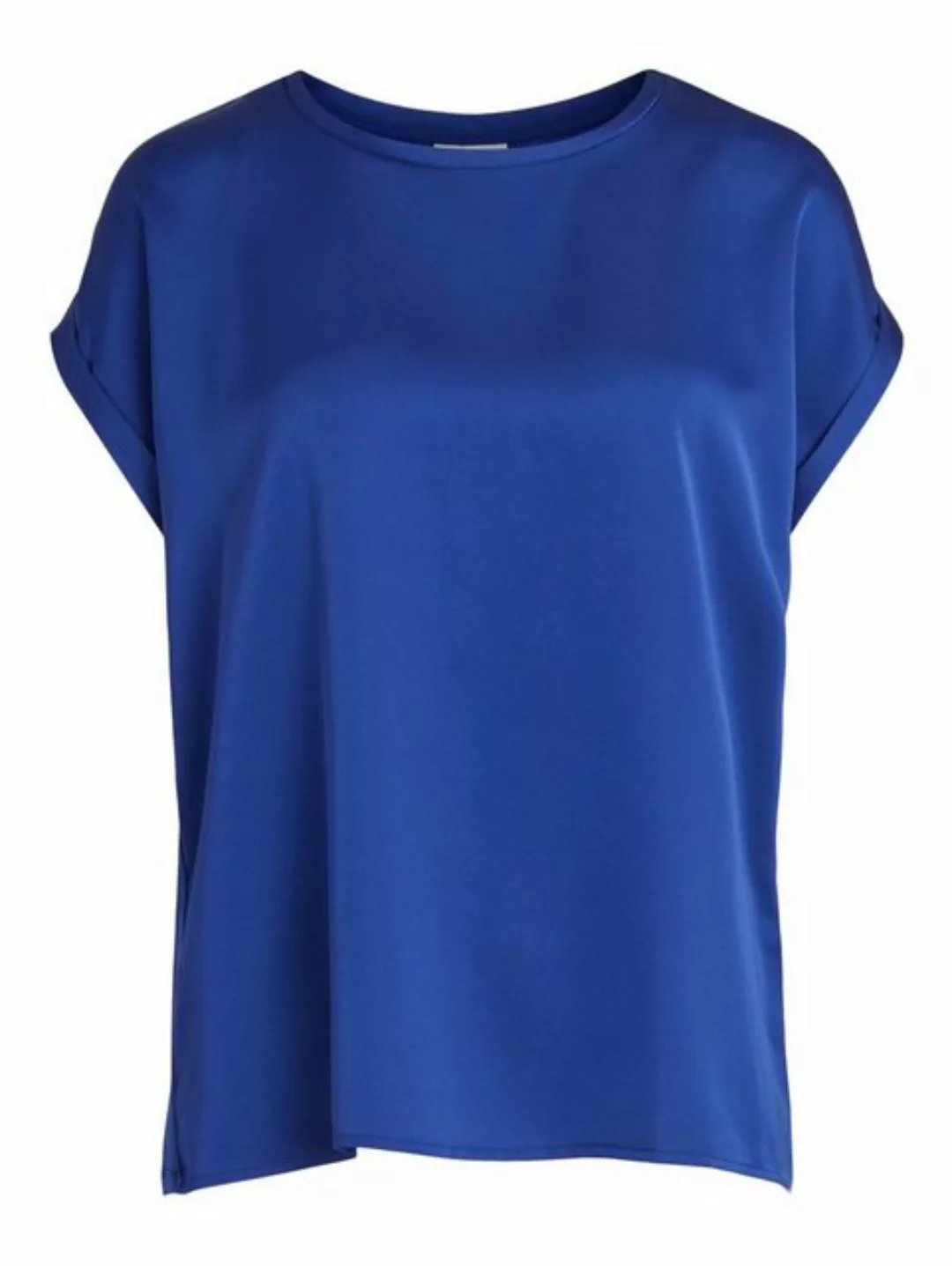 Vila T-Shirt Satin Blusen T-Shirt Kurzarm Basic Top Glänzend VIELLETTE VIEL günstig online kaufen