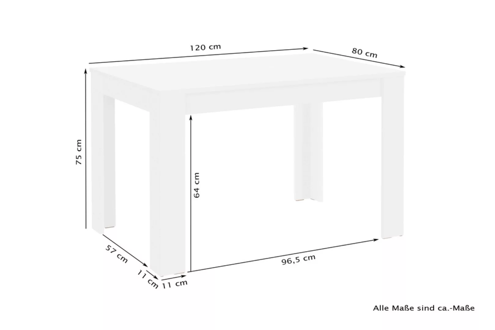 byLIVING Esstisch "Nepal", Breite 80/ 90/ 120 oder 140 cm, verschiedene Aus günstig online kaufen