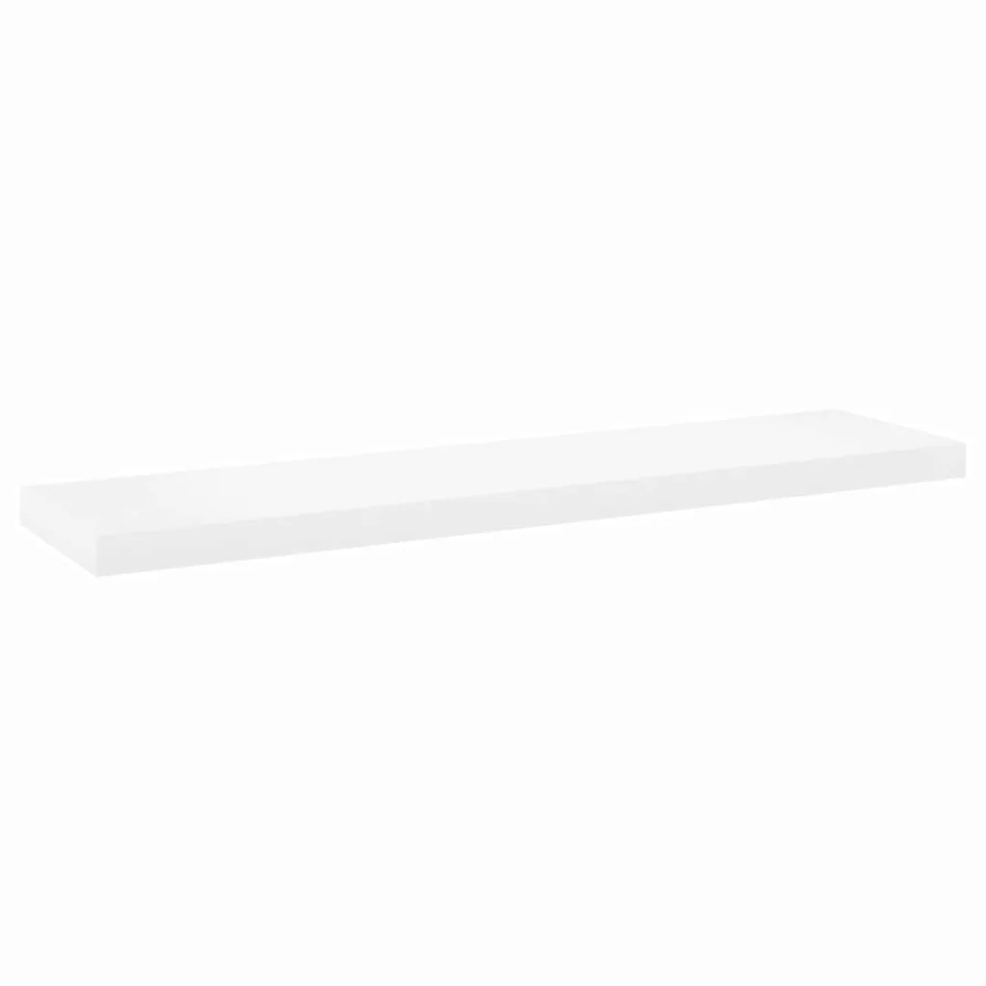 Schweberegal Eichenoptik Und Weiß 100x23,5x3,8 Cm Mdf günstig online kaufen