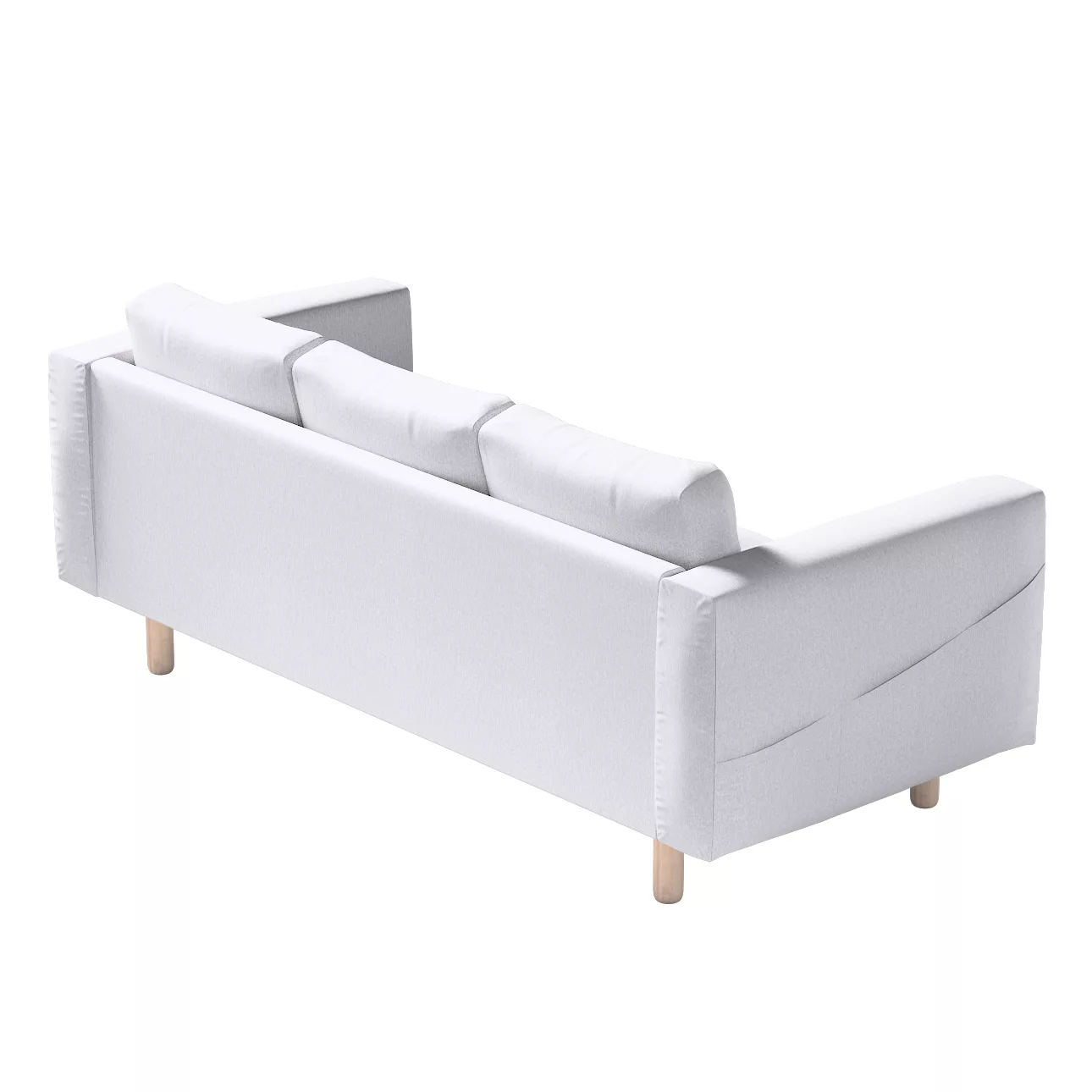 Bezug für Norsborg 3-Sitzer Sofa, hellgrau, Norsborg 3-Sitzer Sofabezug, Am günstig online kaufen