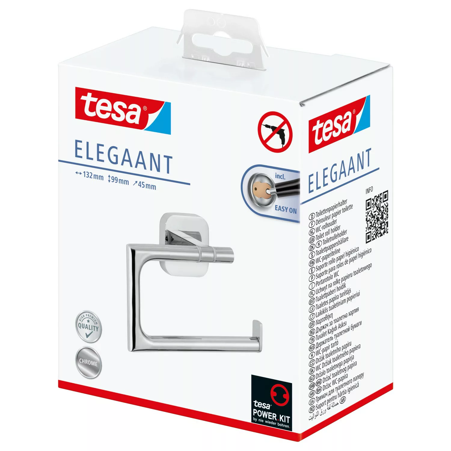 Tesa Toilettenpapierhalter Elegaant Chrom günstig online kaufen