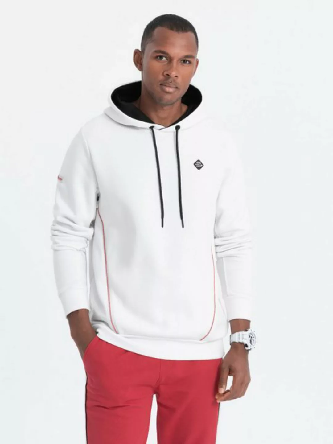 OMBRE Kapuzensweatshirt Kapuzensweatshirt für Männer mit Reißverschlusstasc günstig online kaufen