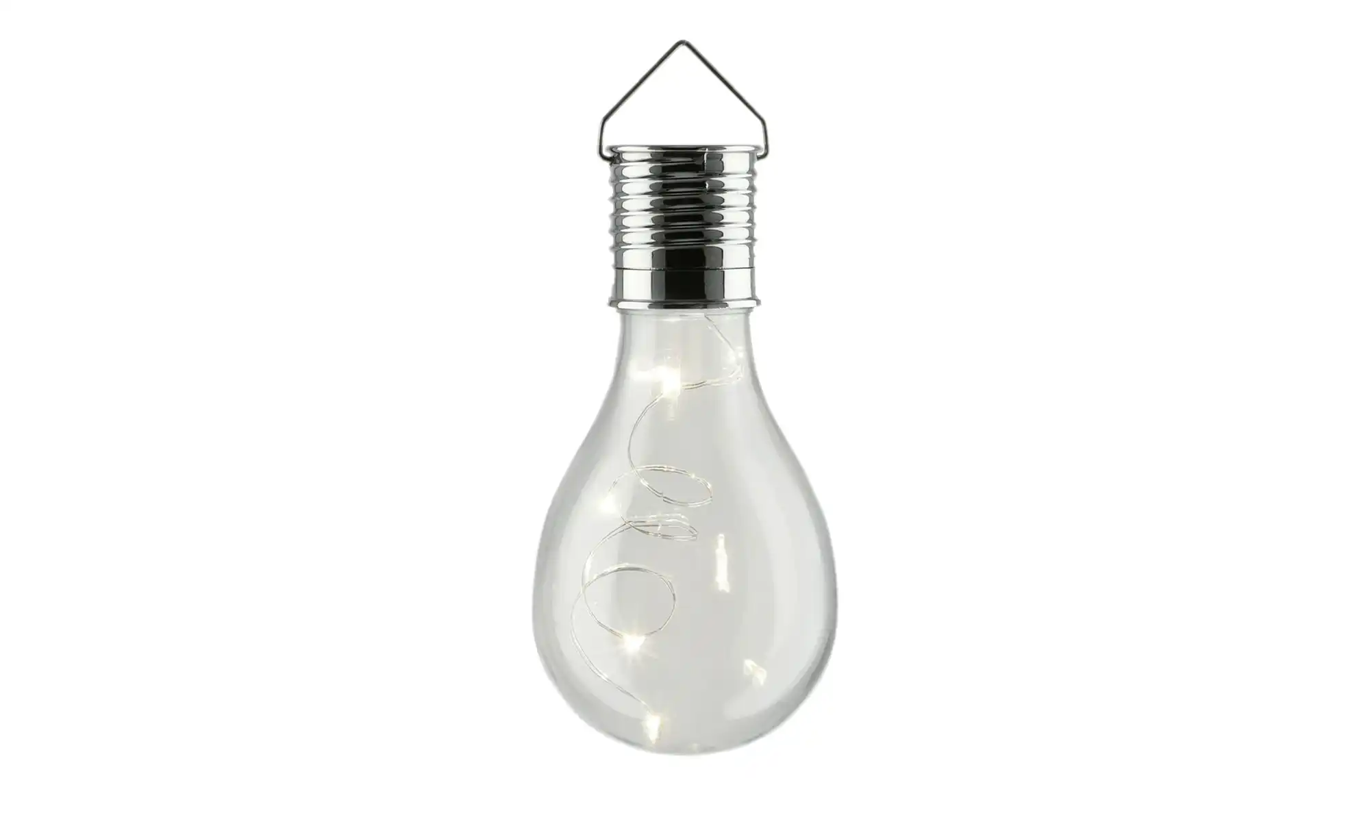 LED Solar Hängebirne ¦ transparent/klar ¦ Maße (cm): H: 14  Ø: 8 Lampen & L günstig online kaufen