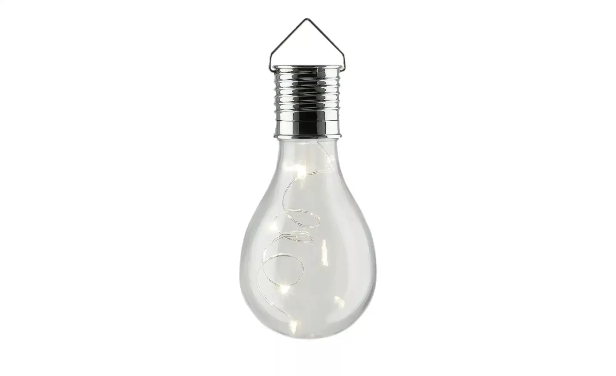 LED Solar Hängebirne ¦ transparent/klar ¦ Maße (cm): H: 14  Ø: 8 Lampen & L günstig online kaufen