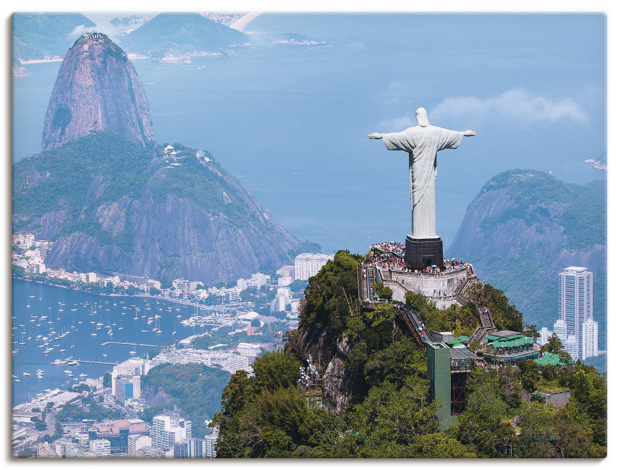 Artland Wandbild "Rio de Janeiro mit Cristo", Gebäude, (1 St.), als Alubild günstig online kaufen