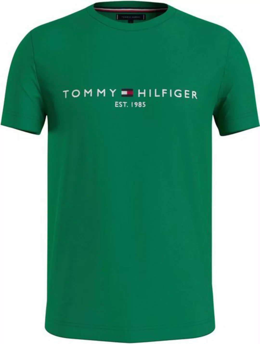 Tommy Hilfiger T-Shirt TOMMY LOGO TEE aus reiner, nachhaltiger Baumwolle günstig online kaufen