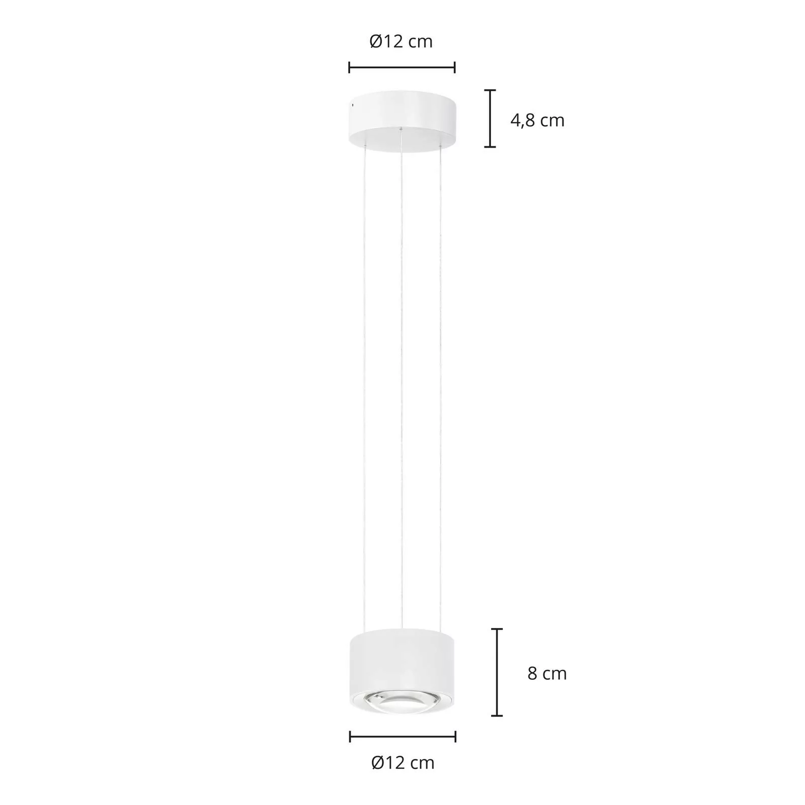 Arcchio Rotari LED-Pendellampe, Linse, up/down günstig online kaufen