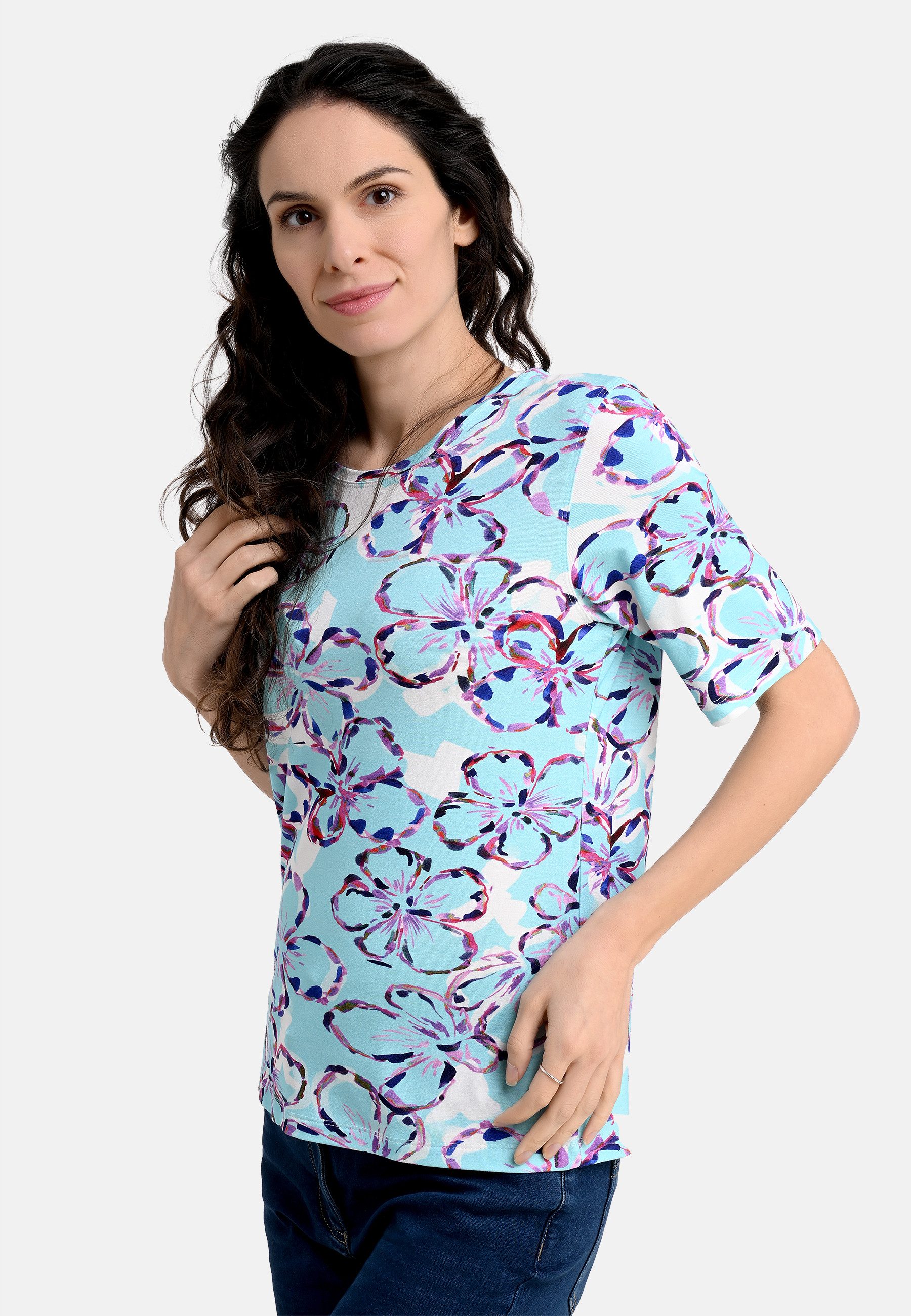 BICALLA T-Shirt Shirt mit Blüten-Print in günstig online kaufen