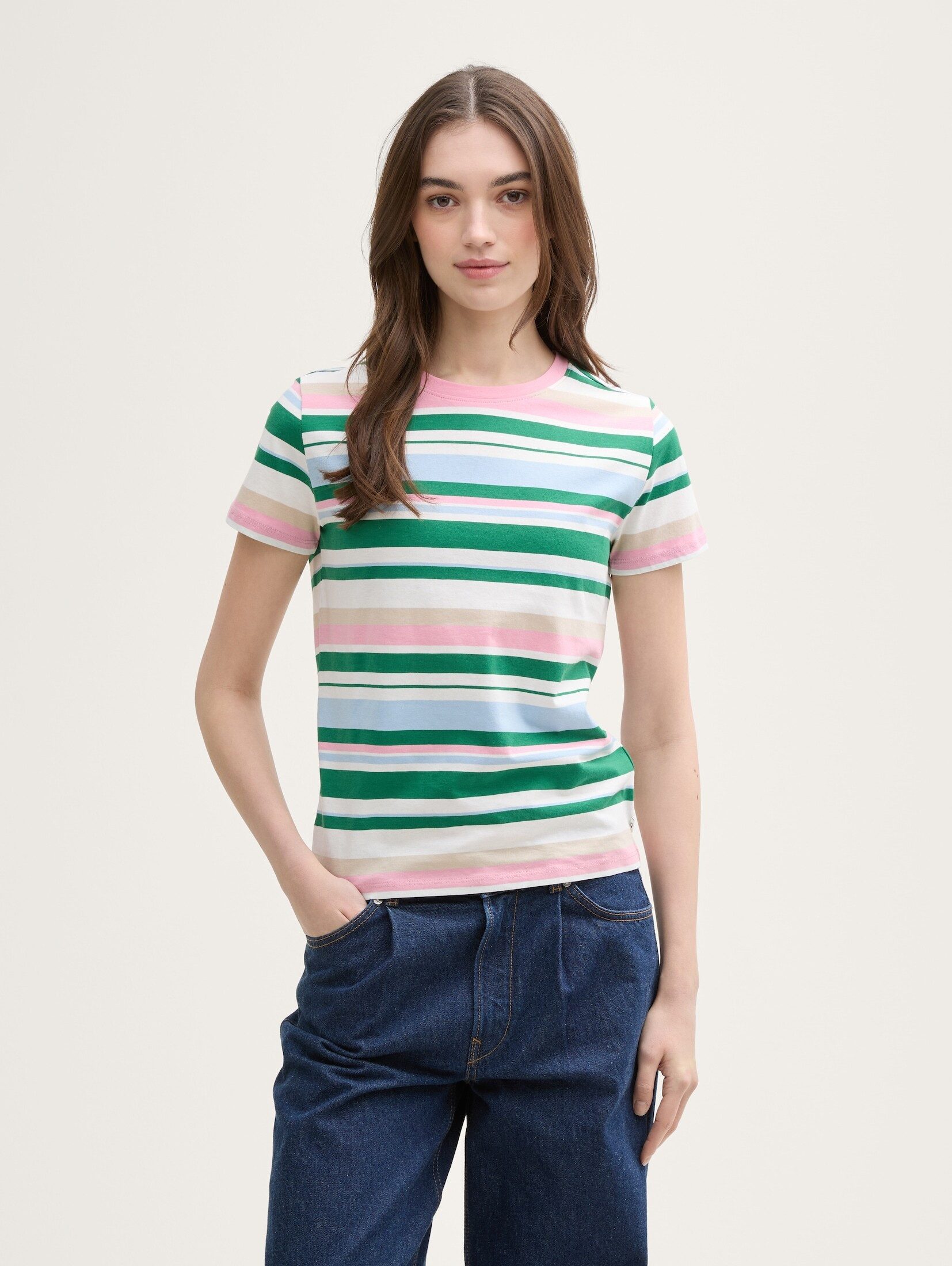 TOM TAILOR Denim T-Shirt mit Minimalprint günstig online kaufen