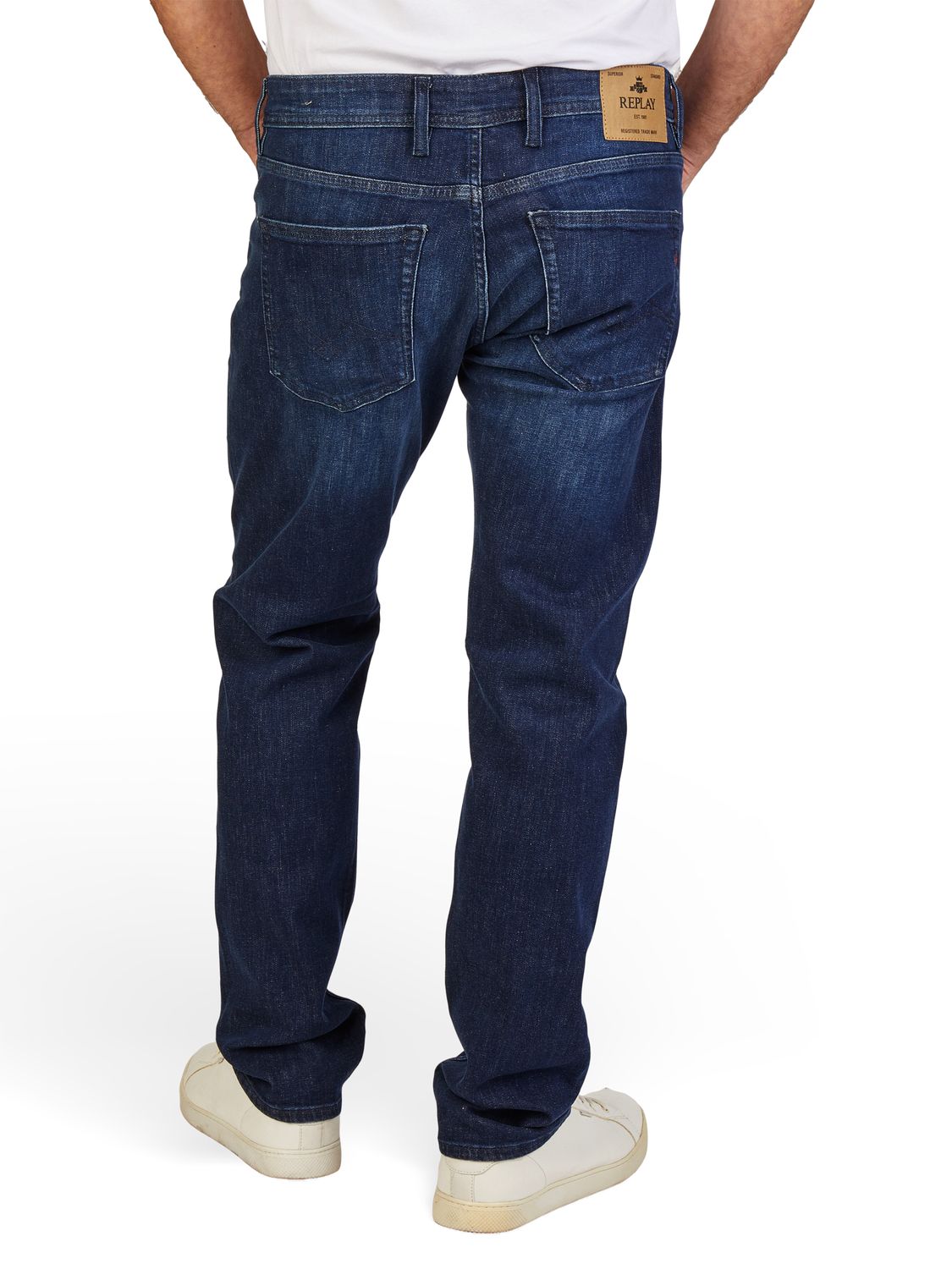 Replay Jeans Herren Stretch Straight Fit Grover günstig online kaufen