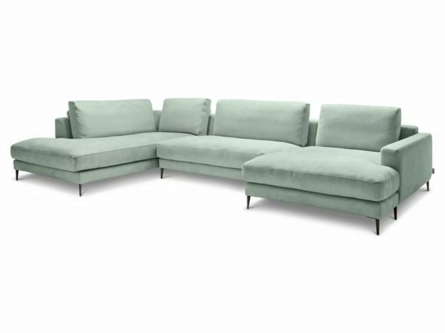 SANSIBAR Living Polsterecke Polsterecke SANSIBAR RÖMÖ U-F 223x170 cm türkis günstig online kaufen