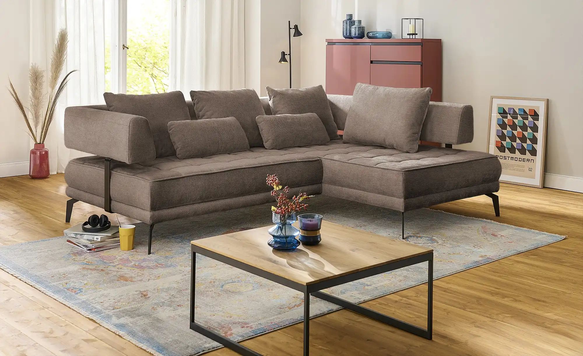 switch Ecksofa  Giotto ¦ braun ¦ Maße (cm): B: 242 H: 85 T: 176 Polstermöbe günstig online kaufen