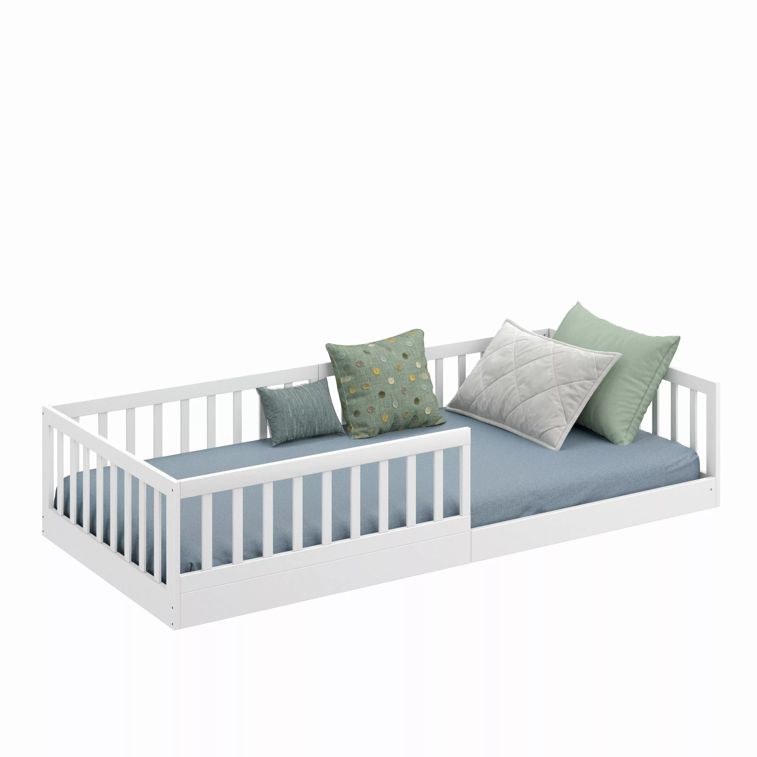CADANI Kinderbett Timi Montessori Bodenbett (Rausfallschutz günstig online kaufen