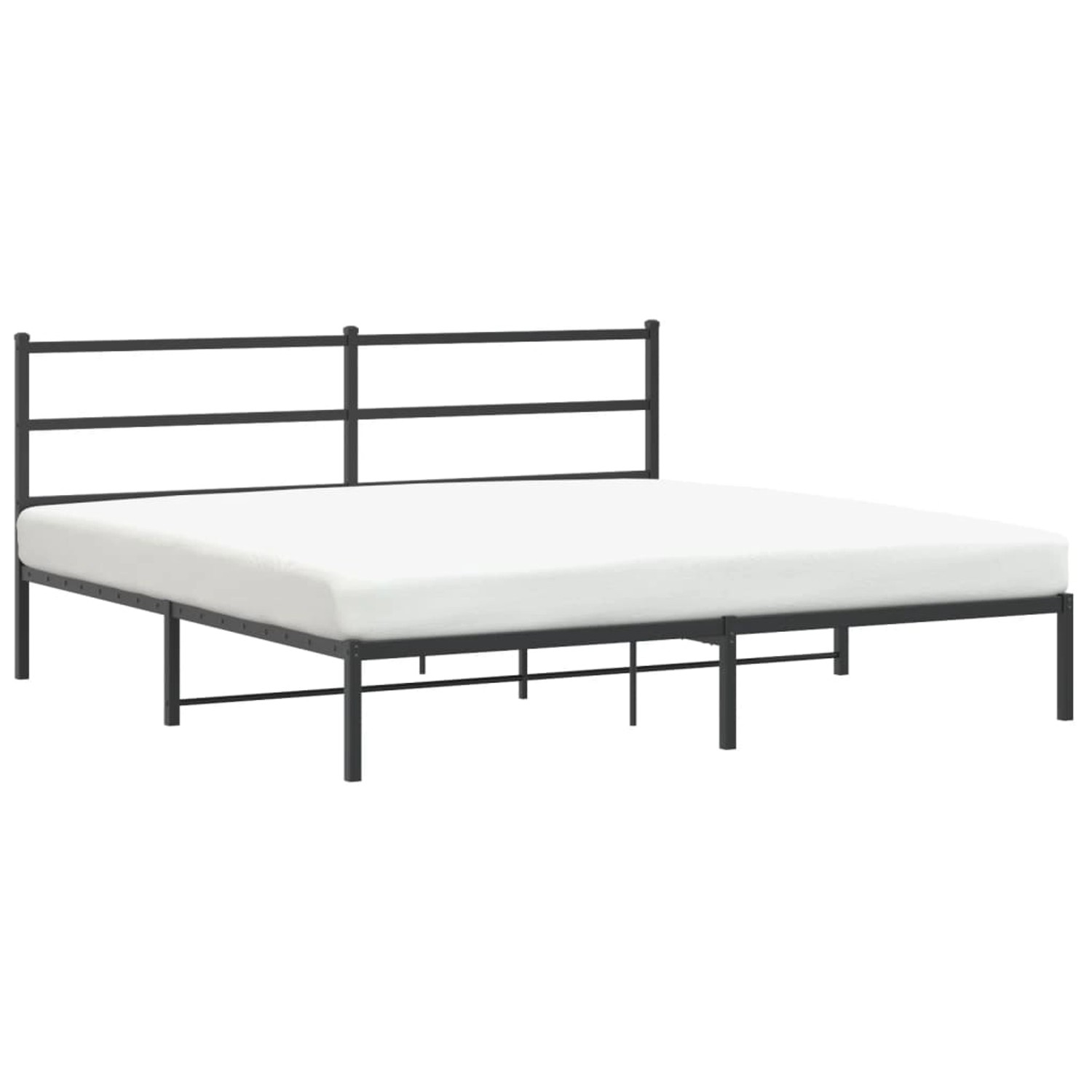 vidaXL Bettgestell mit Kopfteil Metall Schwarz 183x213 cm Modell 41938692 günstig online kaufen