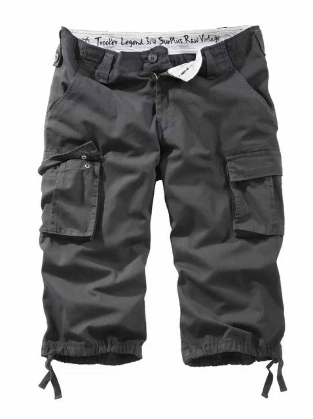 Surplus Raw Vintage Cargoshorts TROOPER LEGEND 3/4 Cargohose schwarz günstig online kaufen