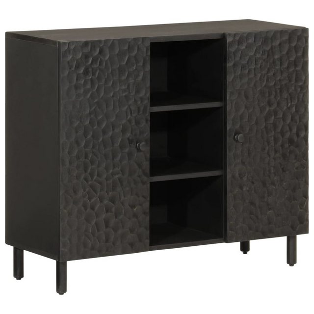 vidaXL Beistellschrank Beistellschrank Schwarz 90x33x75 cm Massivholz Mango günstig online kaufen