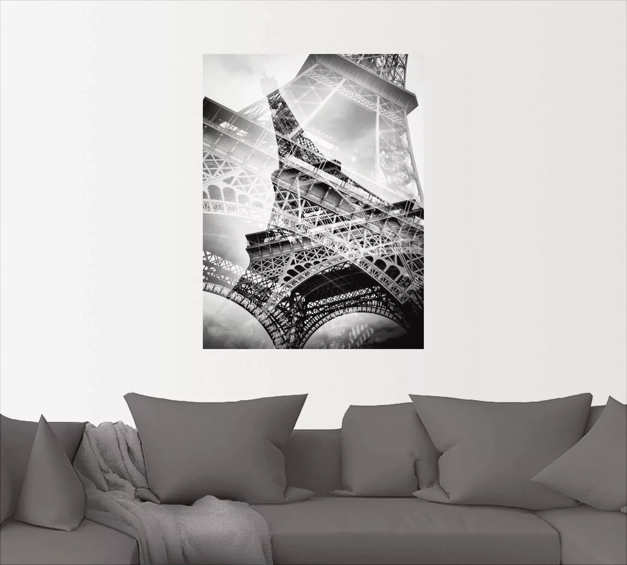 Artland Wandbild "Der doppelte Eiffelturm", Gebäude, (1 St.), als Alubild, günstig online kaufen